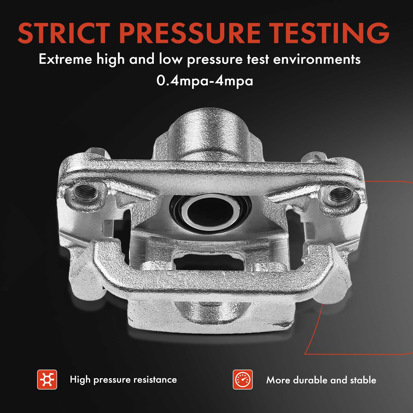 APBC4418 Front Driver or Passenger Side Brake Caliper with Bracket, Sold Individually - Image 5