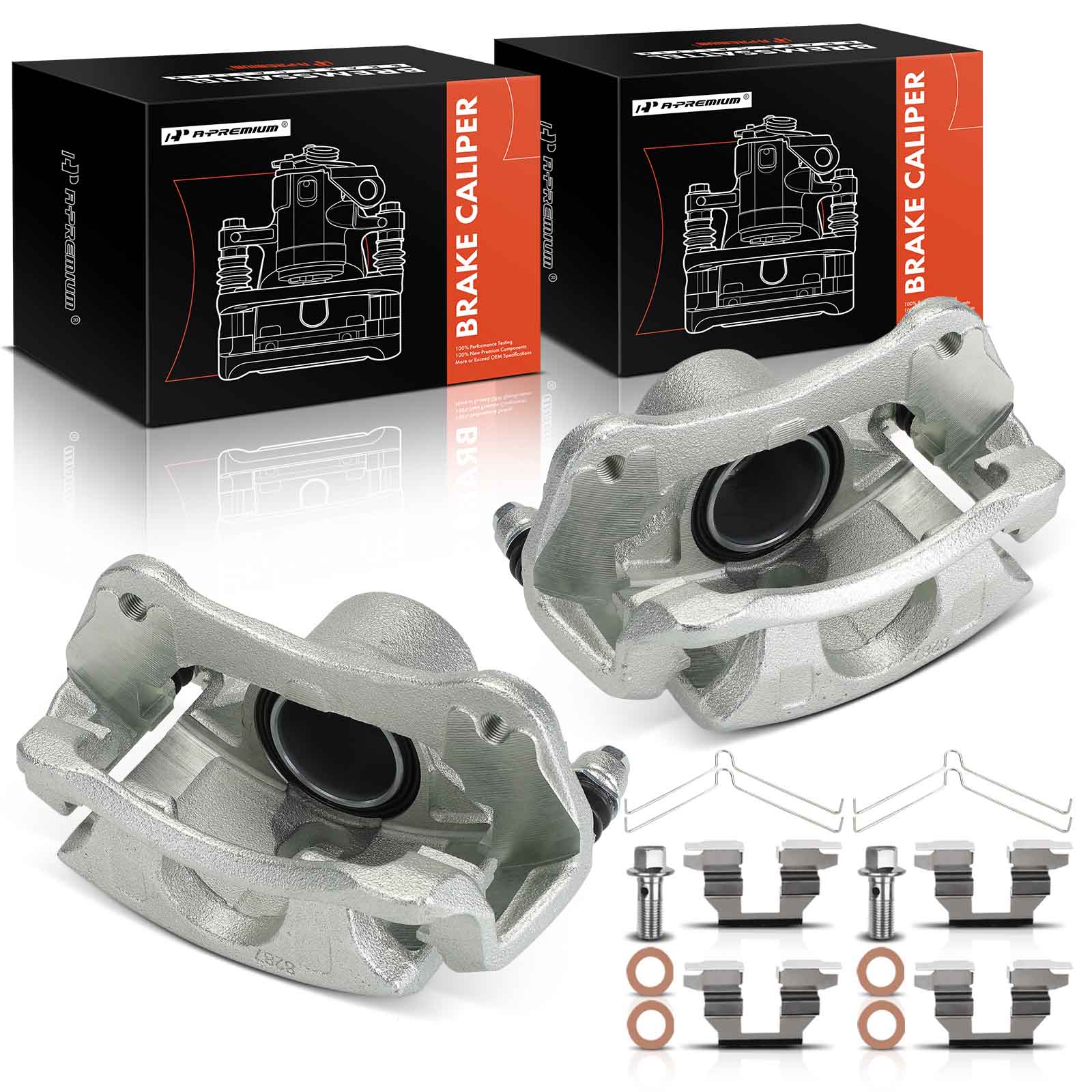 APBC4419 Front Disc Brake Caliper with Bracket, 2-Wheel Set