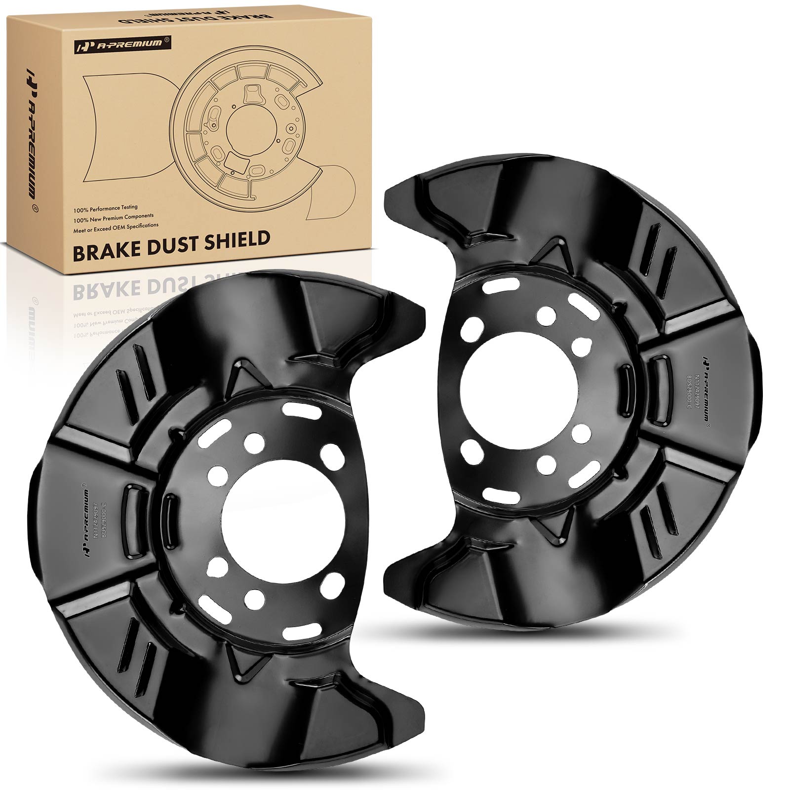 APBDS0173 2 Pcs Front Brake Dust Shield
