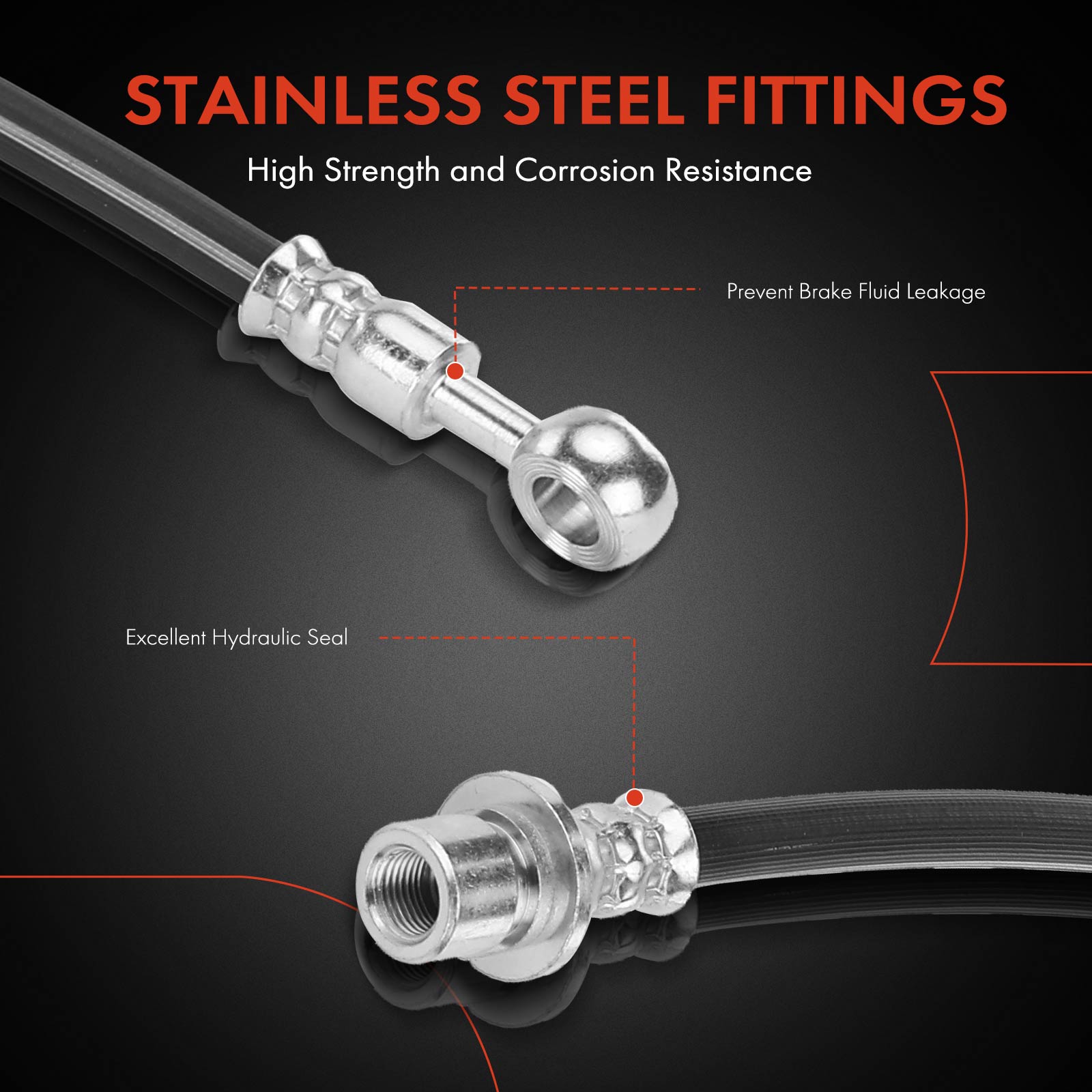 APBHH2012 Front Passenger Brake Hydraulic Hose - Image 5