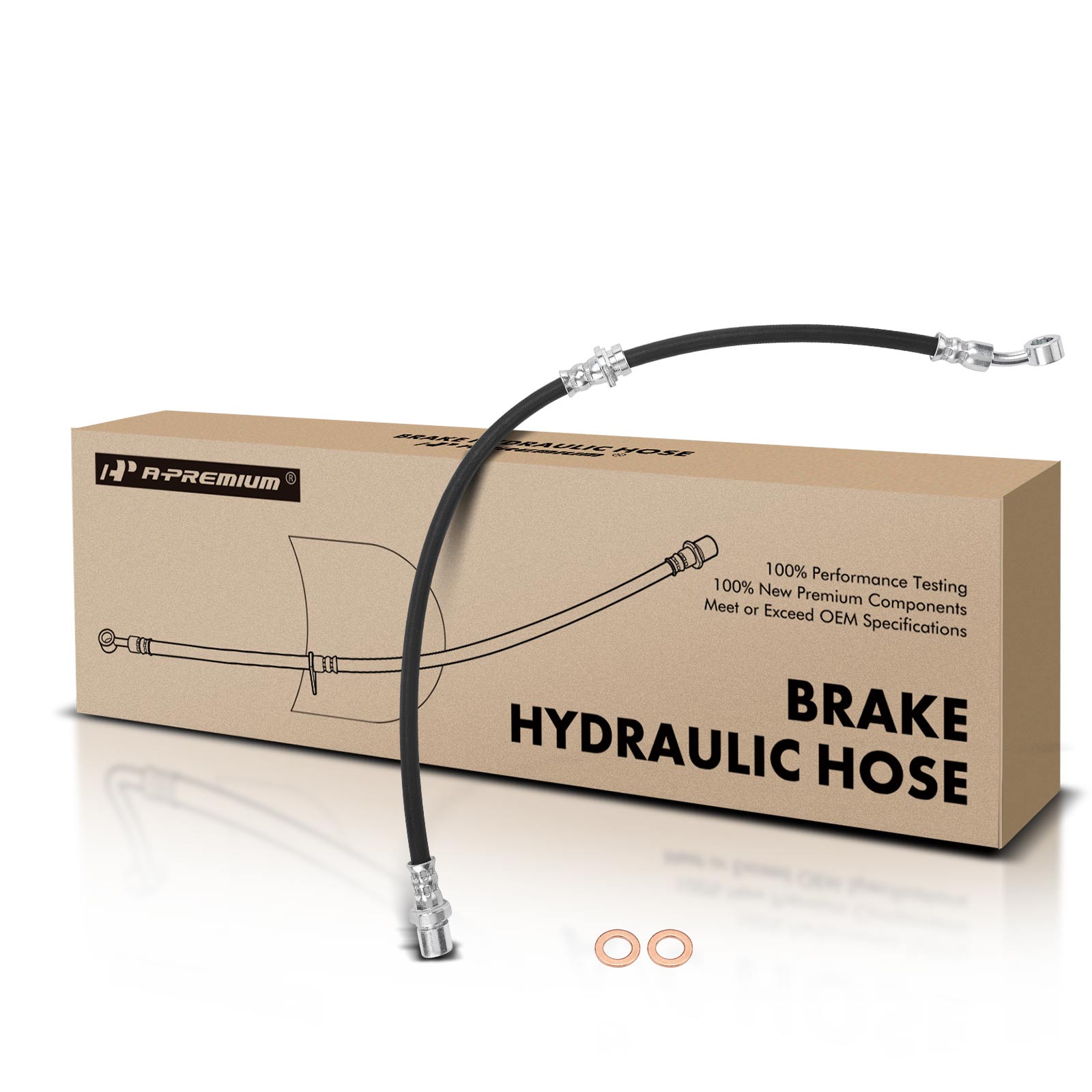 APBHH2247 Rear Driver Brake Hydraulic Hose
