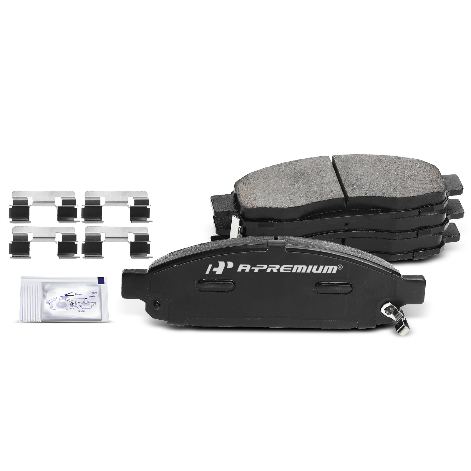 APBPD002 4pcs Front Driver & Passenger Ceramic Brake Pads