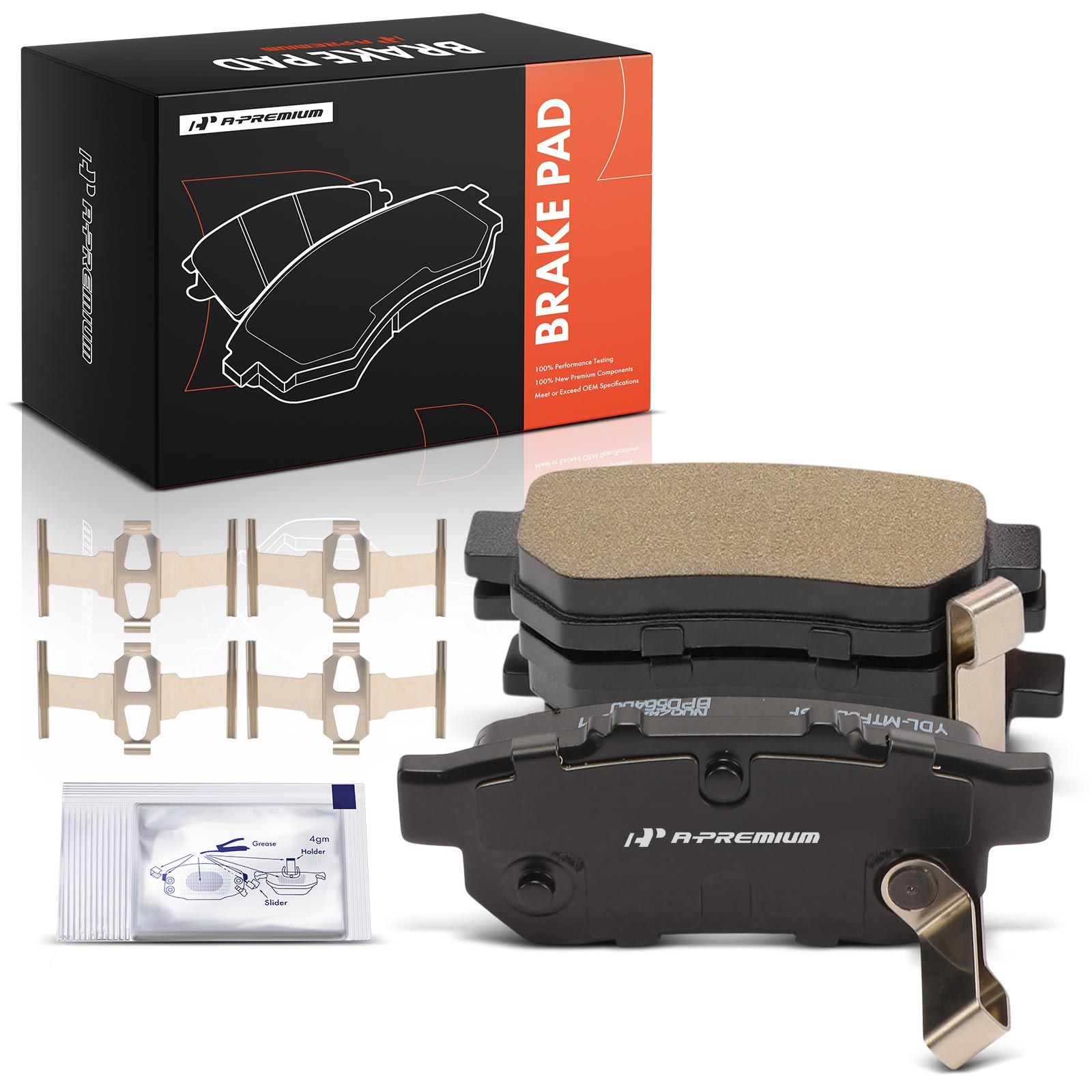 APBPD867 4 Pcs Ceramic Brake Pads with Hardware
