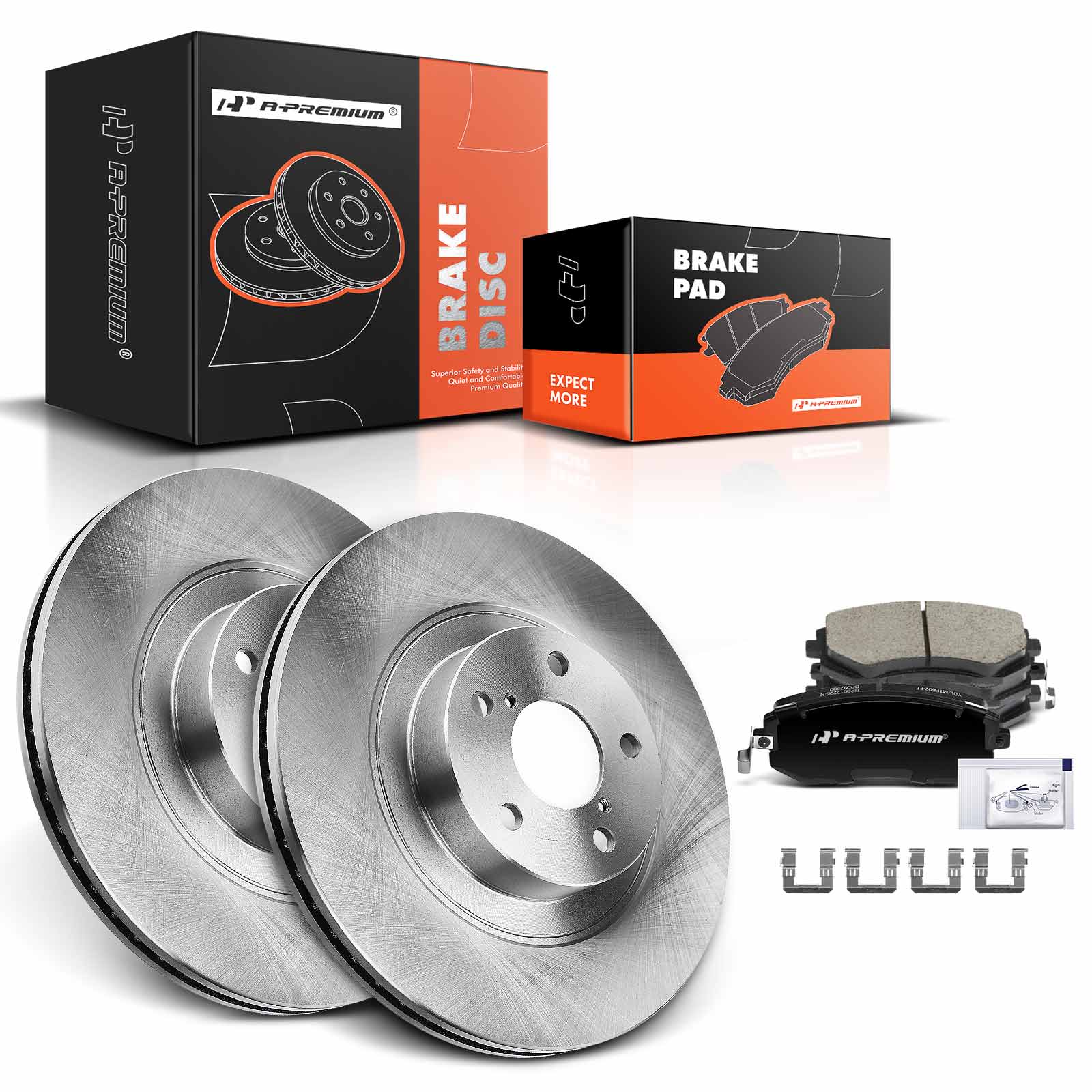 APBRPR101 Front Disc Brake Rotors & Ceramic Brake Pads - Image 2