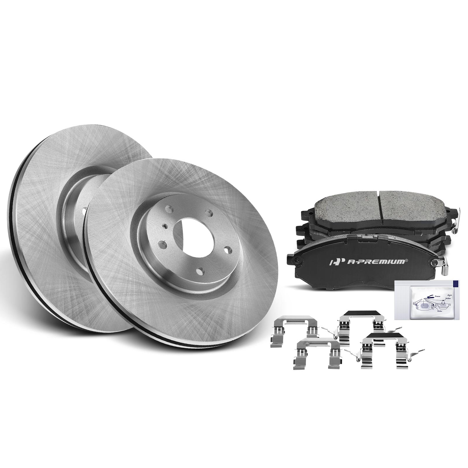 APBRPR232 Front Disc Brake Rotors & Ceramic Brake Pads
