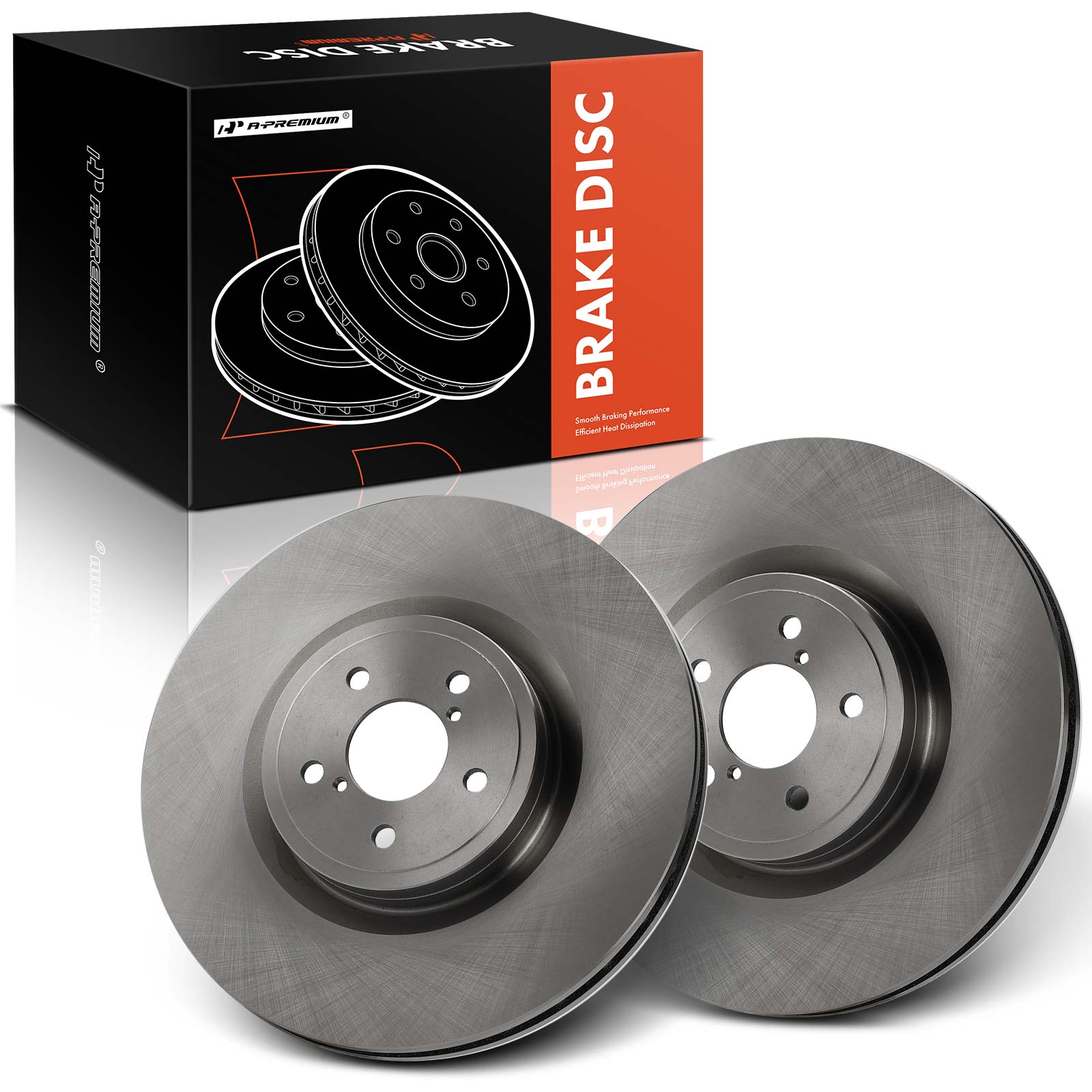 APBRR663 2 Pcs Front Disc Brake Rotors