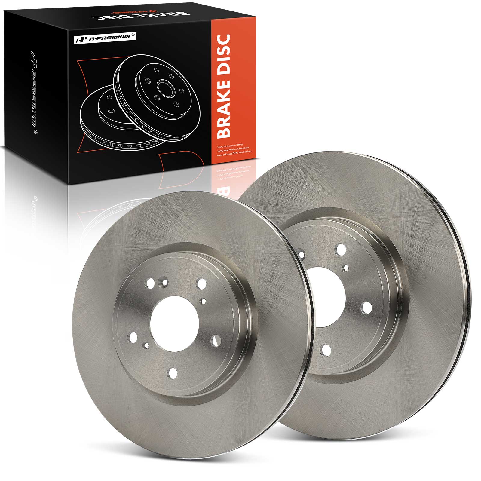APBRR829 2 Pcs Front Disc Brake Rotors