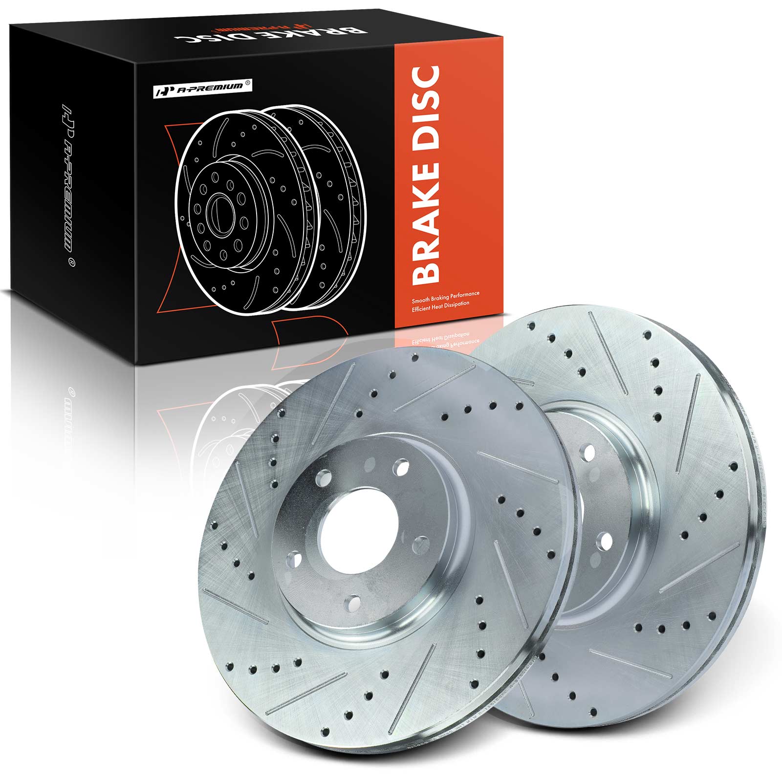 APBRS009 Front Drilled Brake Rotors