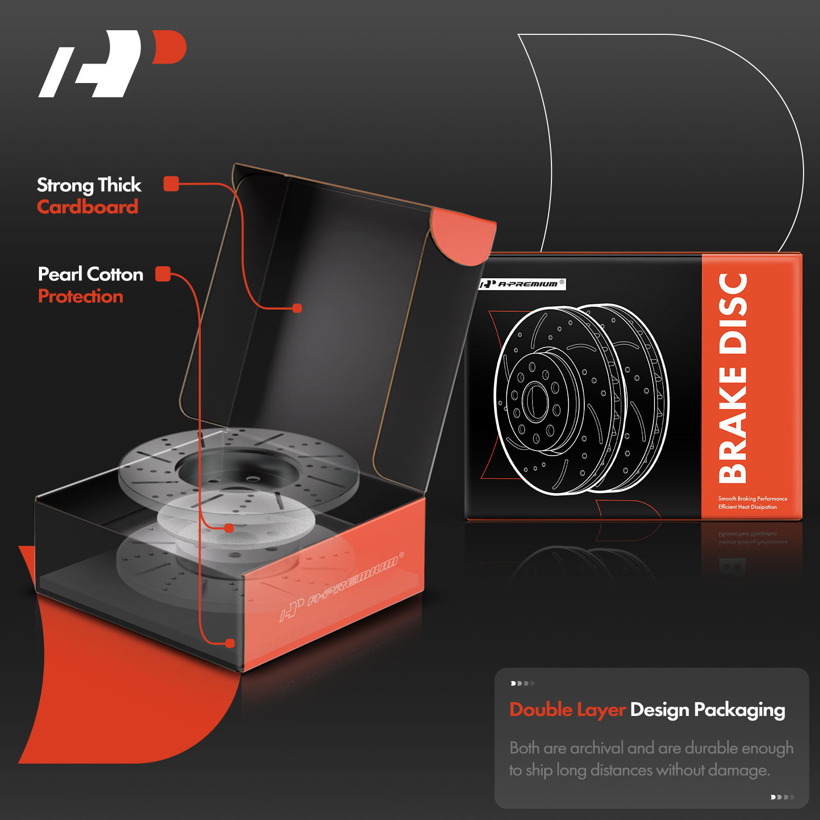 APBRS101 Front & Rear Drilled Brake Rotors - Image 4