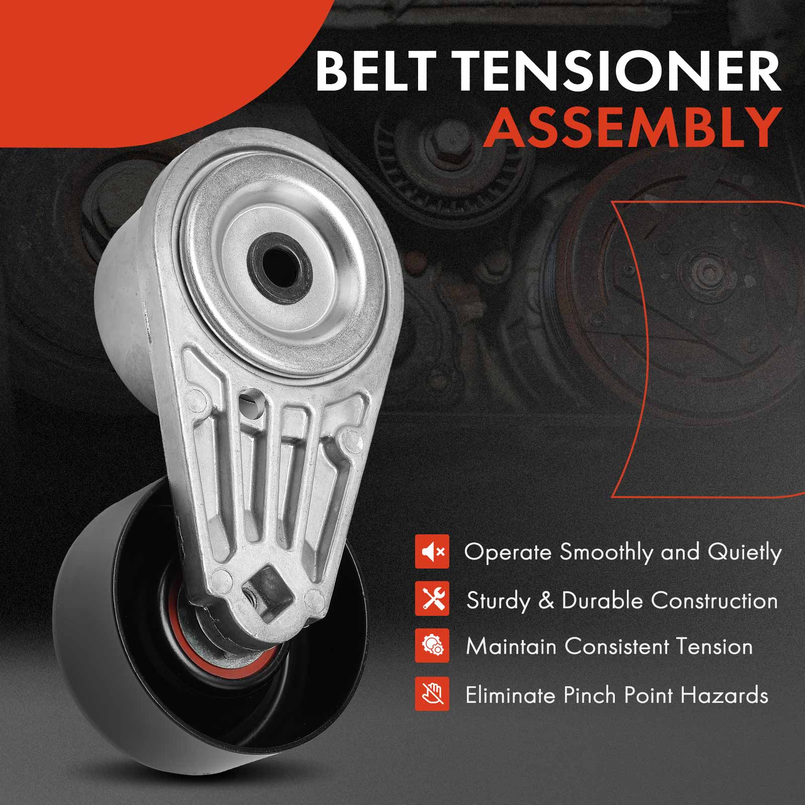 APBT0250 Belt Tensioner with Pulley - Image 2