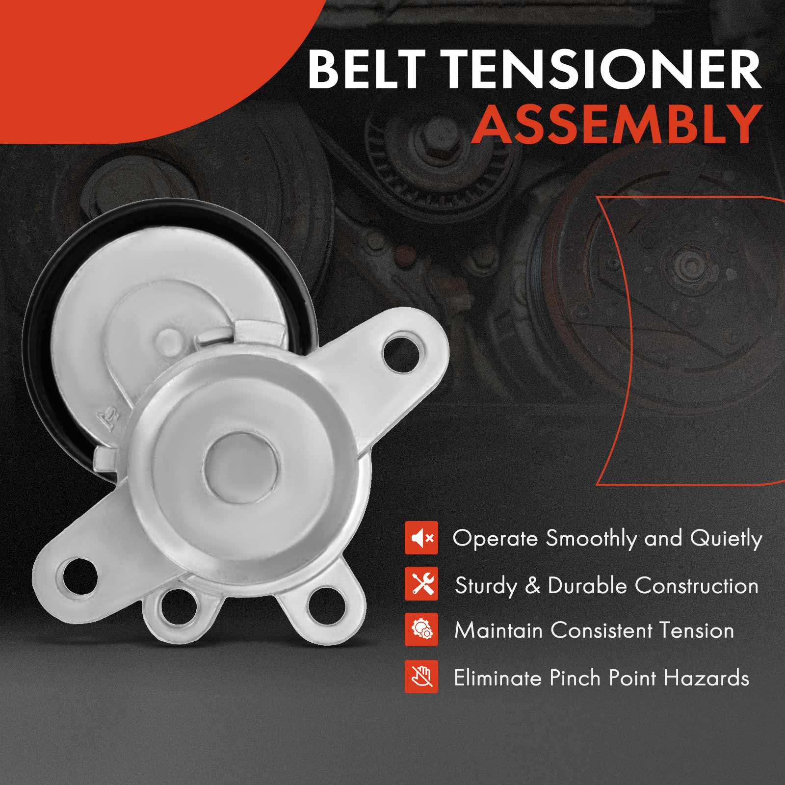 APBT0358 Belt Tensioner with Pulley - Image 2