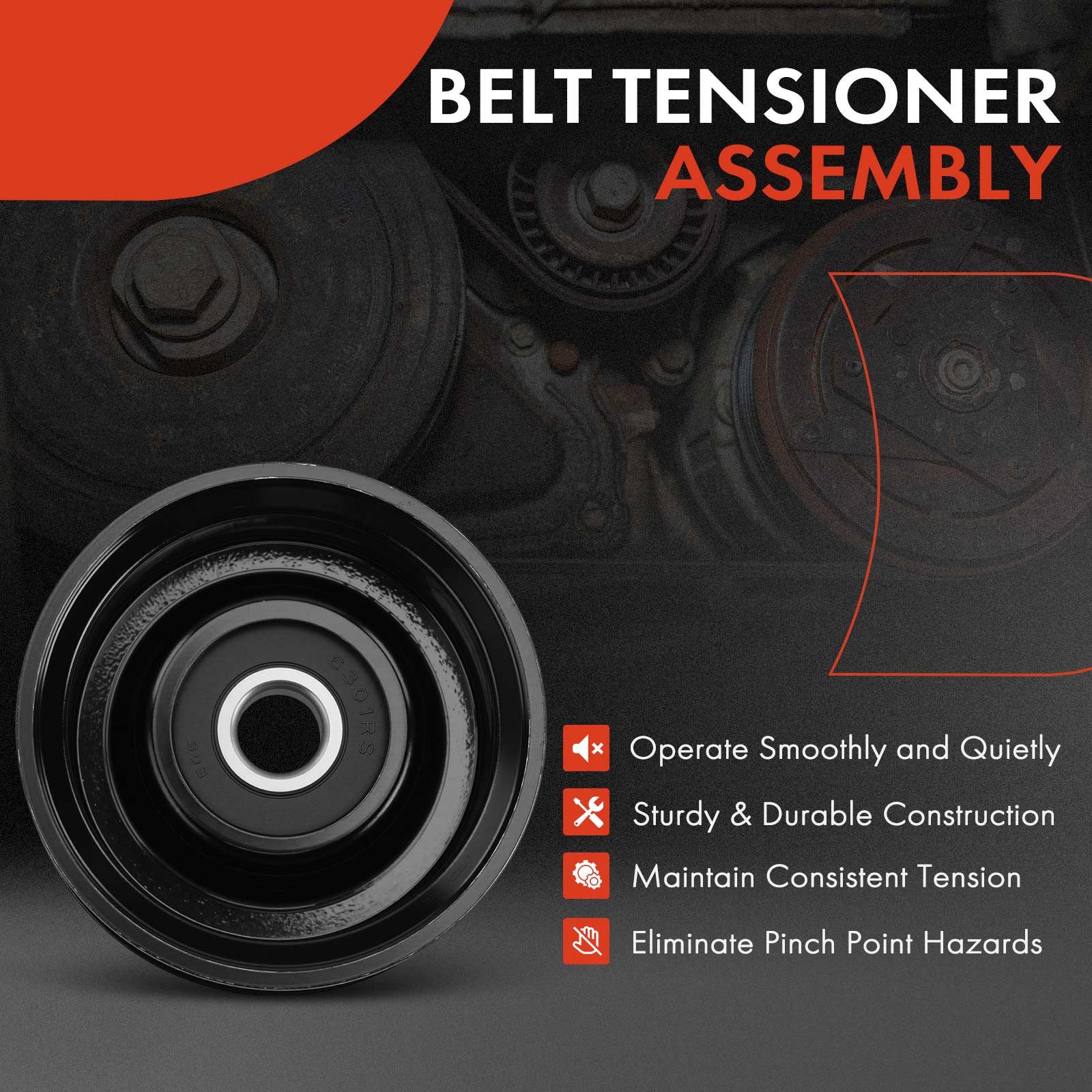 APBT0614 Accessory Drive Belt Idler Pulley - Image 2