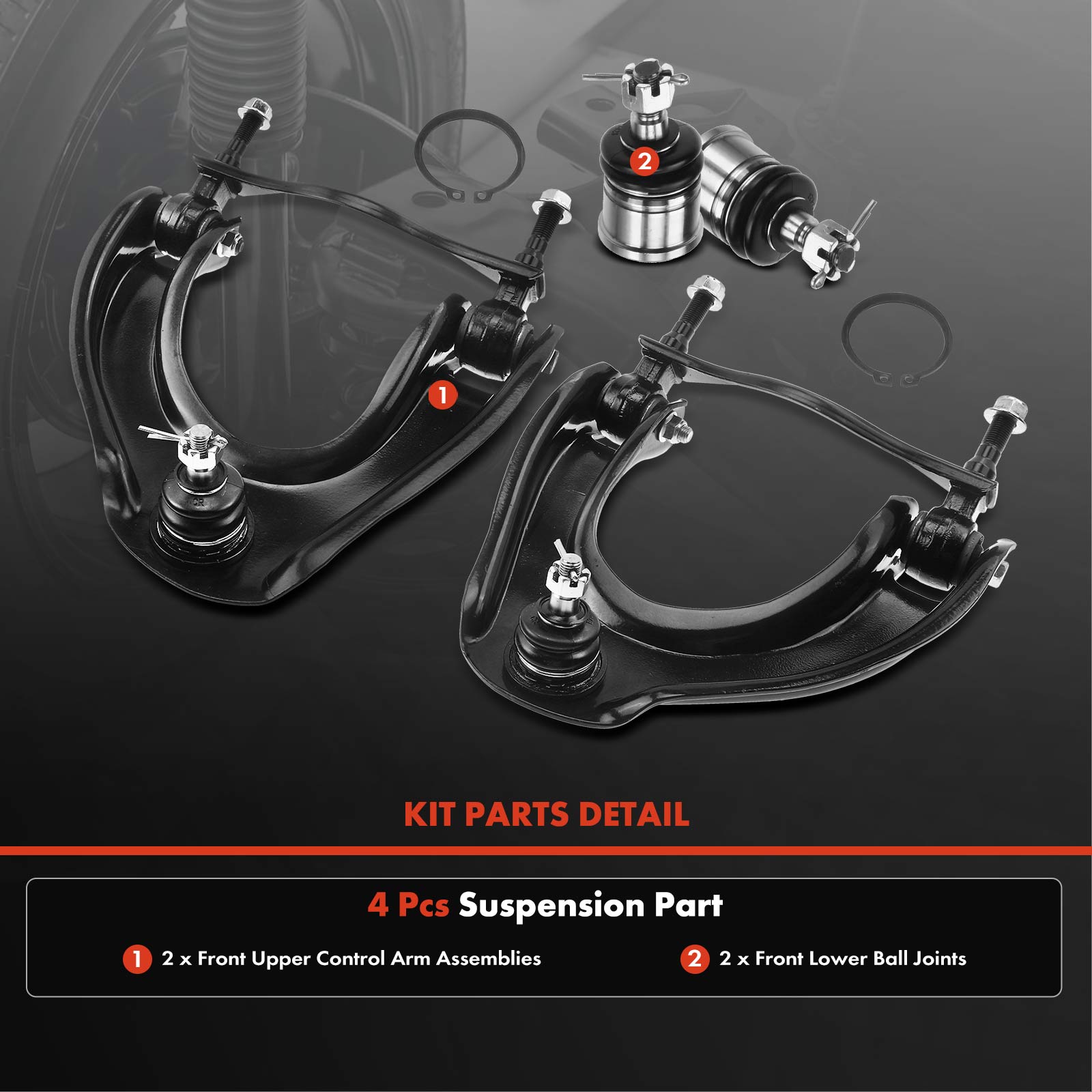 APCA1209 4x Front Control Arm & Ball Joint - Image 3