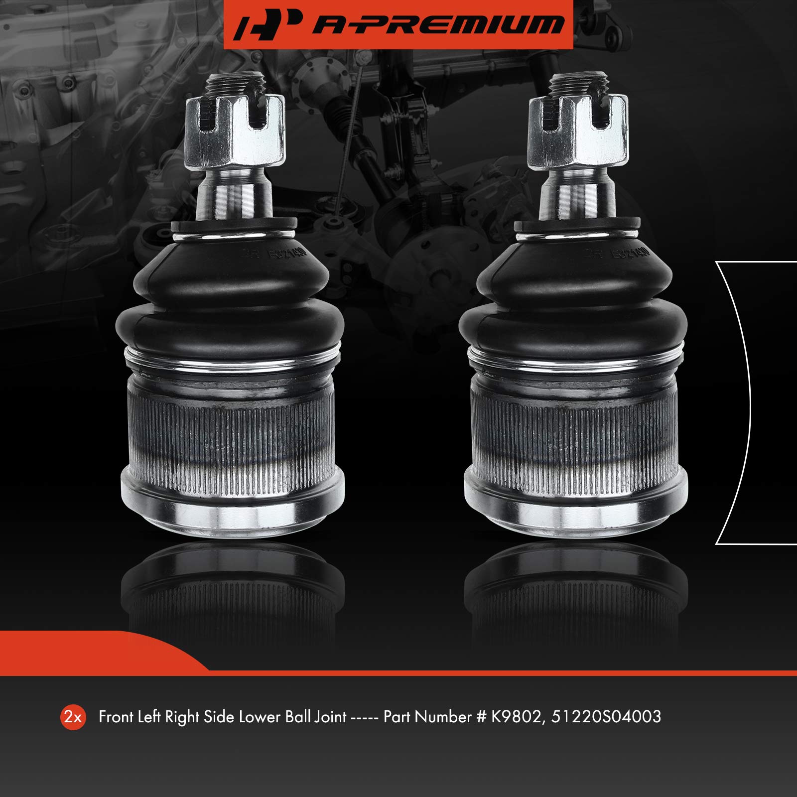 APCA1759 2x Front Lower Ball Joint - Image 2