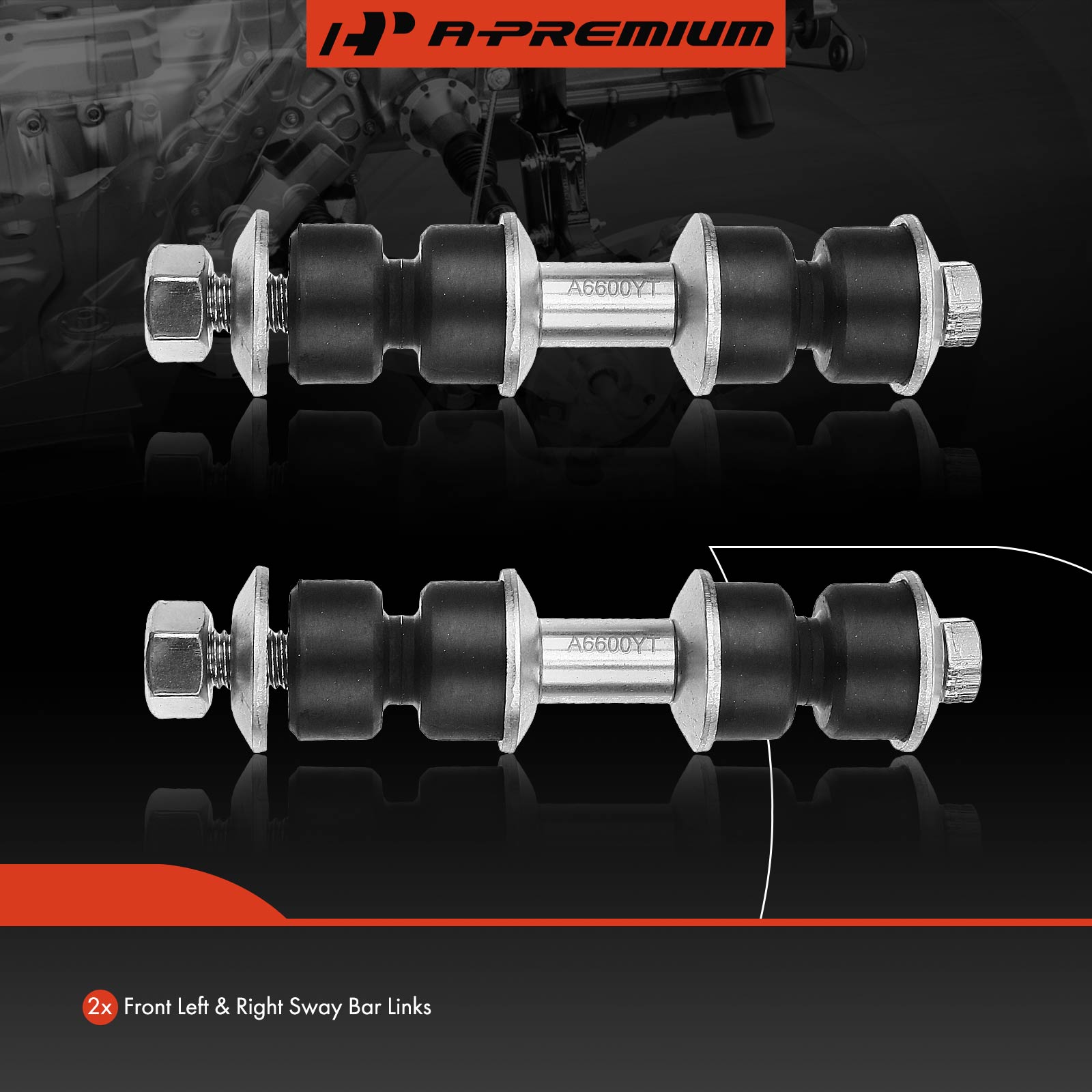 APCA2896 2x Front Stabilizer Bar End Link - Image 2