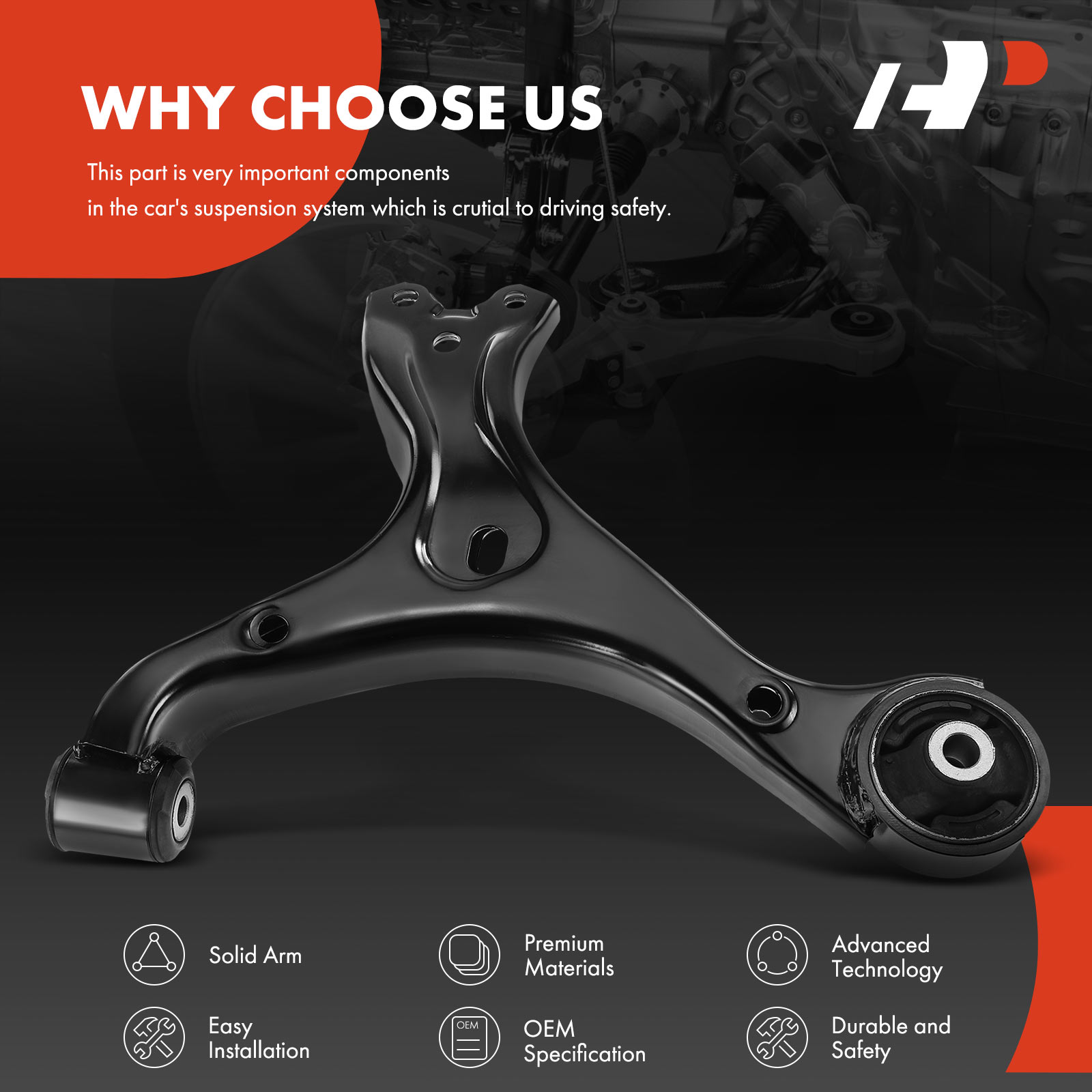APCA3734 Front Left Lower Control Arm - Image 5