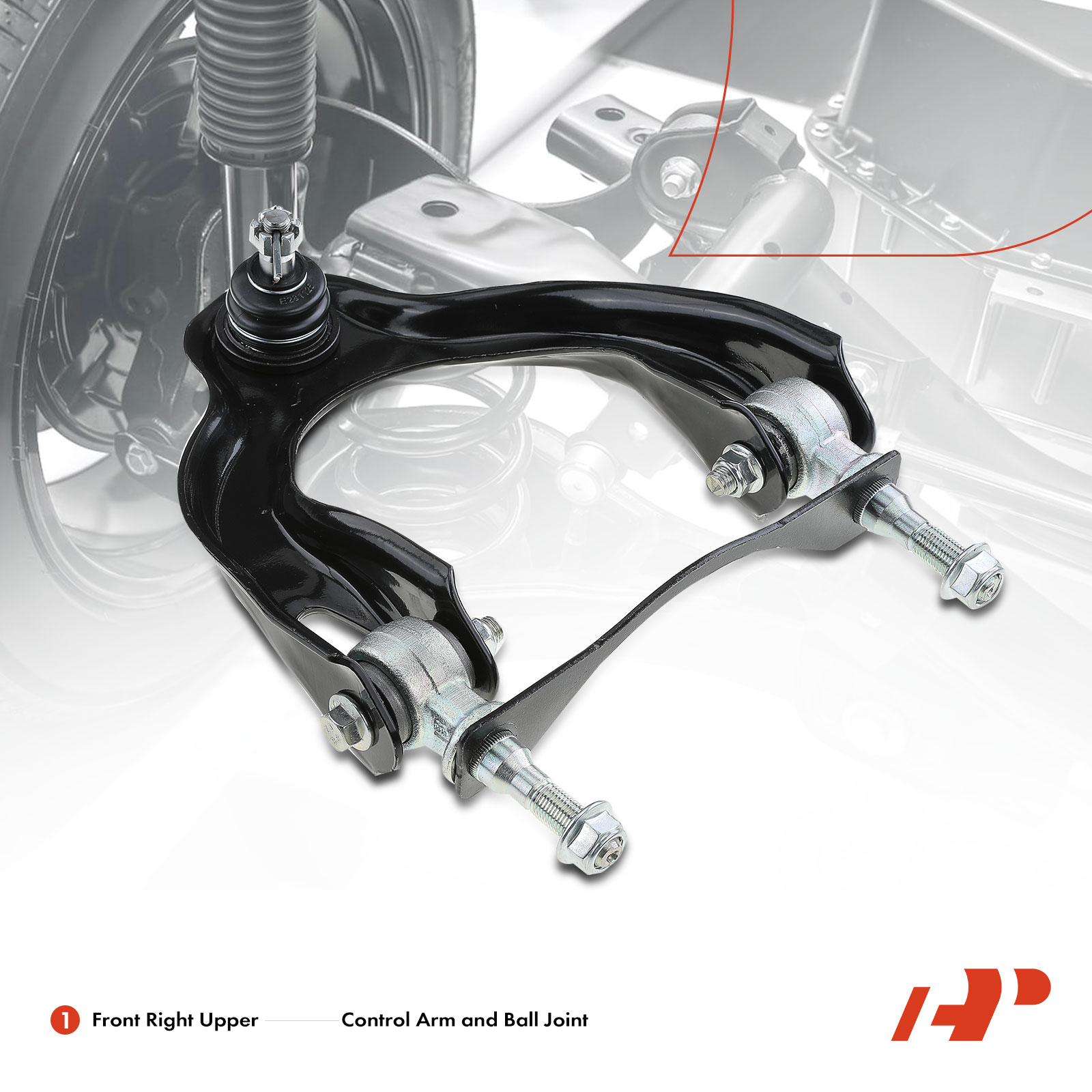 APCA3807 Front Right Upper Control Arm with Ball Joint - Image 2