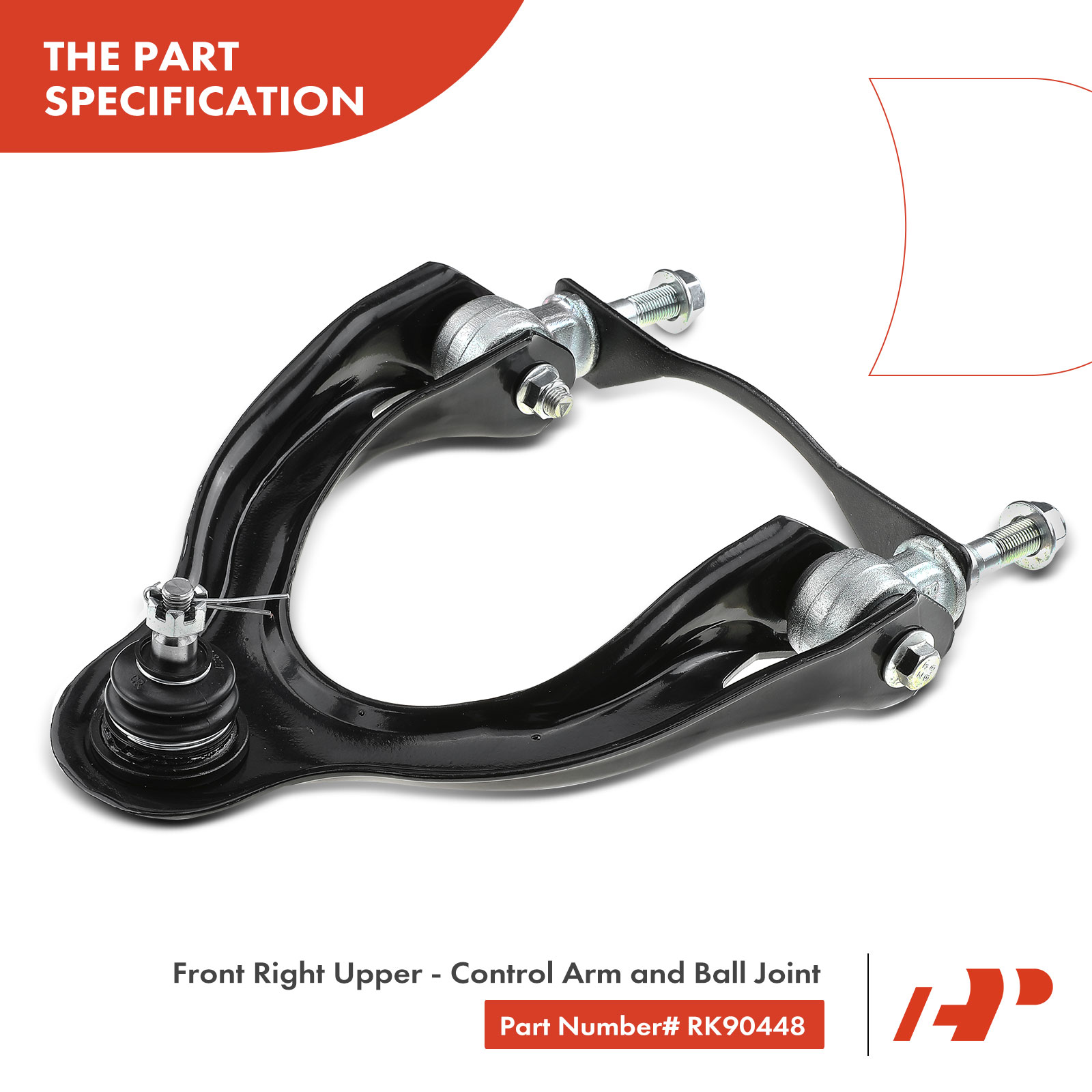 APCA3807 Front Right Upper Control Arm with Ball Joint - Image 3