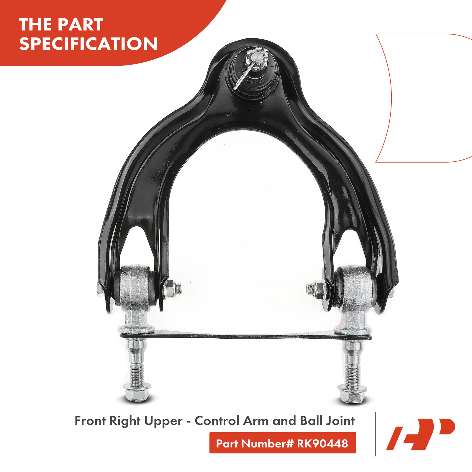 APCA3807 Front Right Upper Control Arm with Ball Joint - Image 4