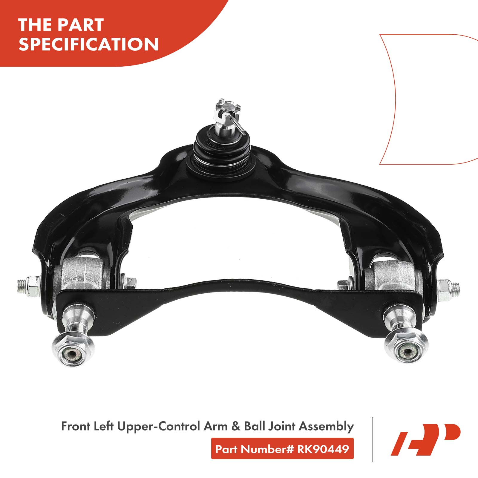 APCA3808 Front Left Upper Control Arm with Ball Joint - Image 3