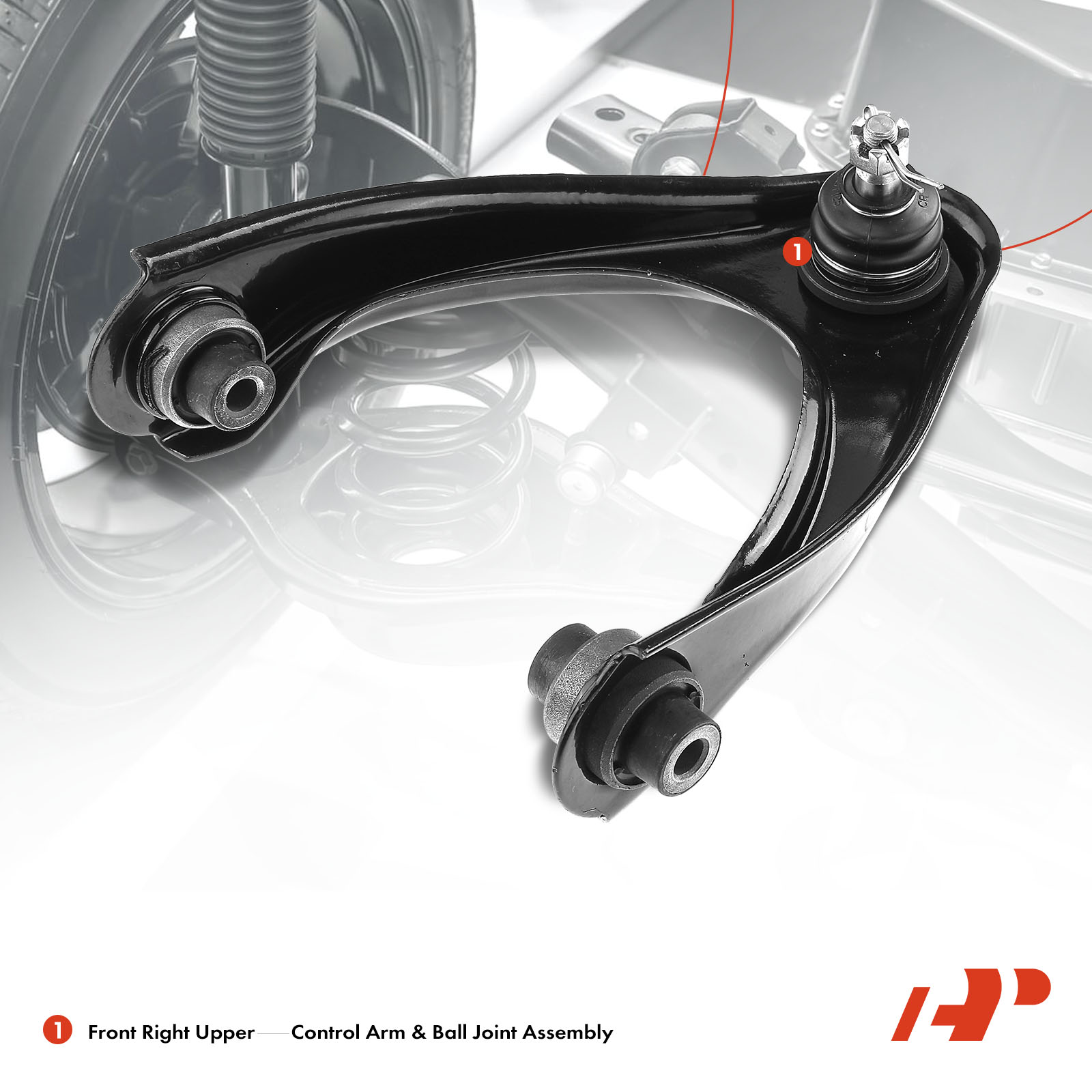 APCA3809 Front Right Upper Control Arm & Ball Joint Assy - Image 2