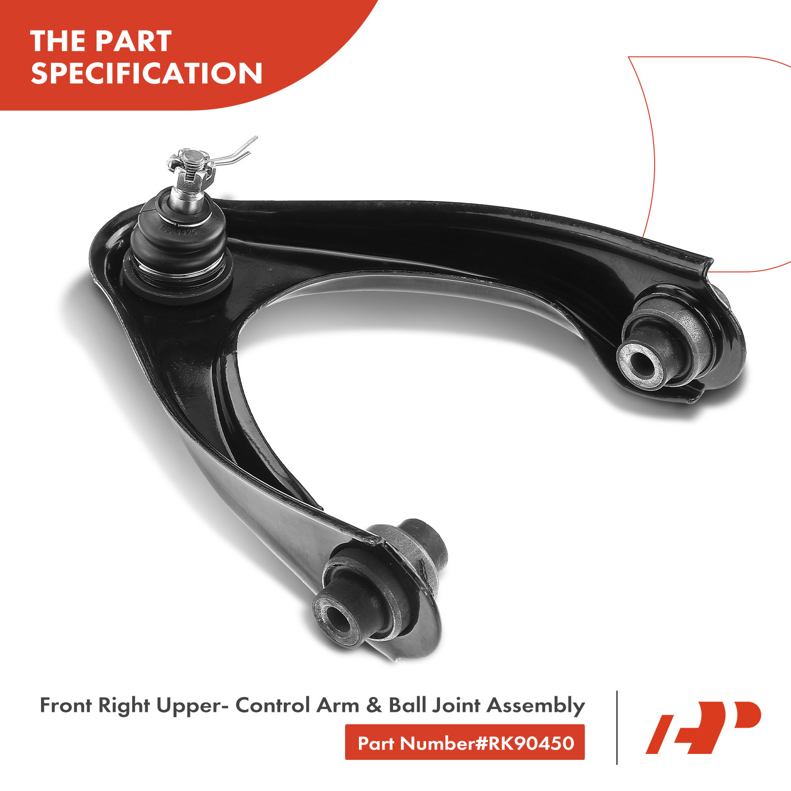 APCA3809 Front Right Upper Control Arm & Ball Joint Assy - Image 3