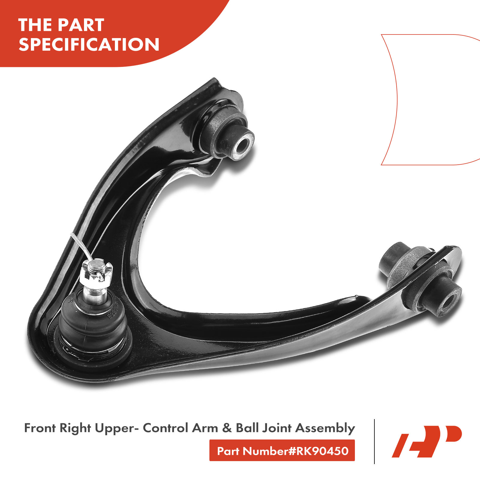 APCA3809 Front Right Upper Control Arm & Ball Joint Assy - Image 4