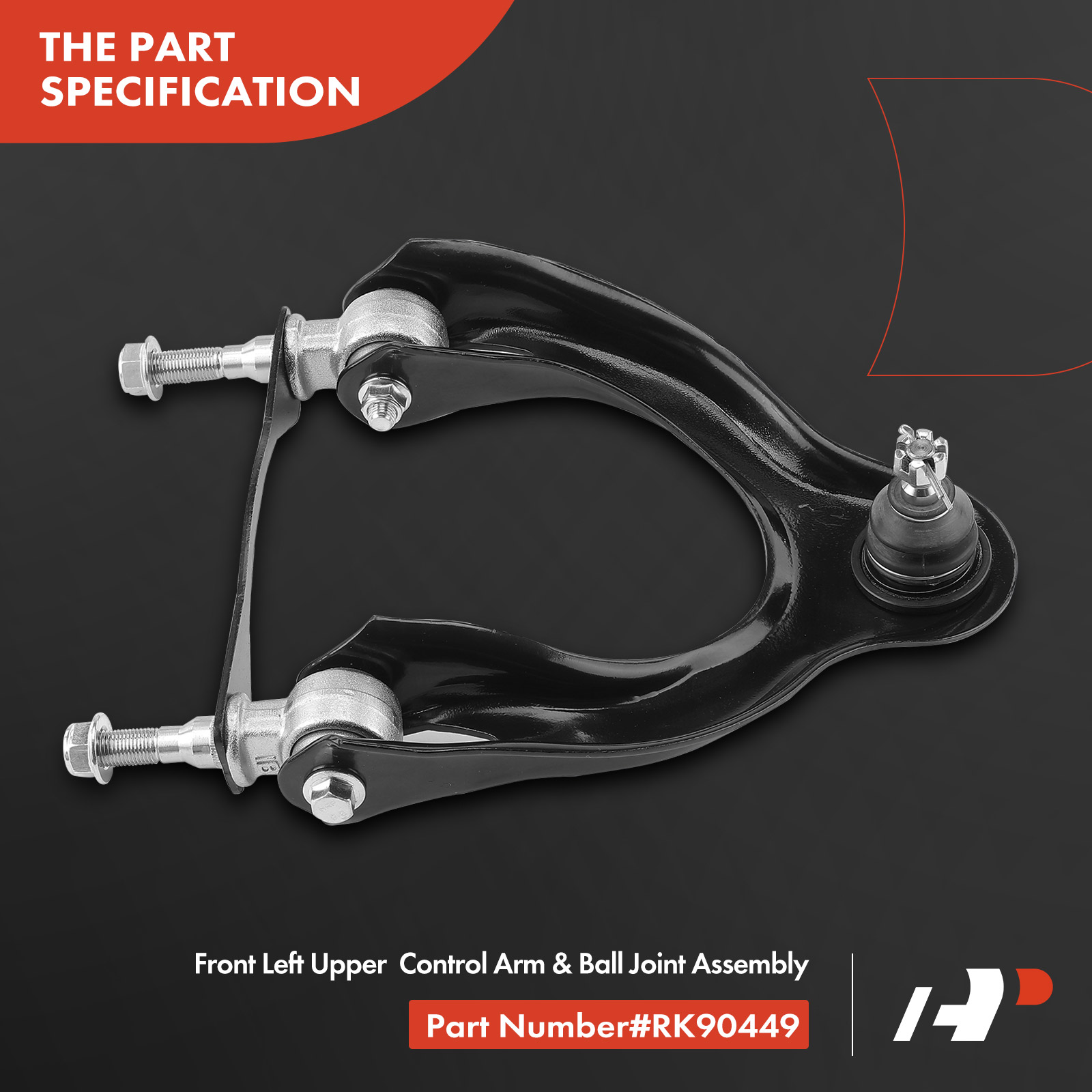 APCA4260 Front Left Upper Control Arm with Ball Joint - Image 4