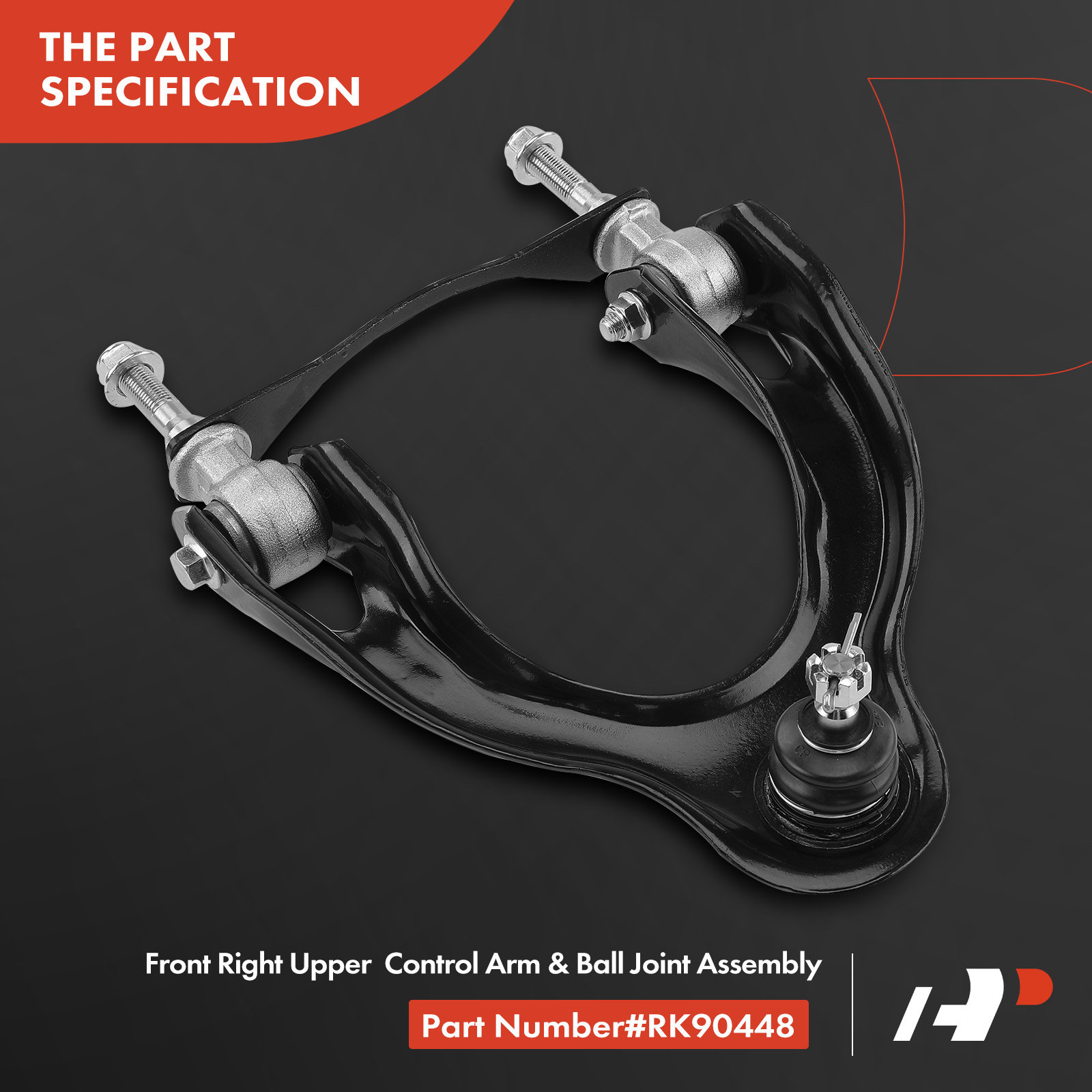 APCA4261 Front Right Upper Control Arm with Ball Joint - Image 5
