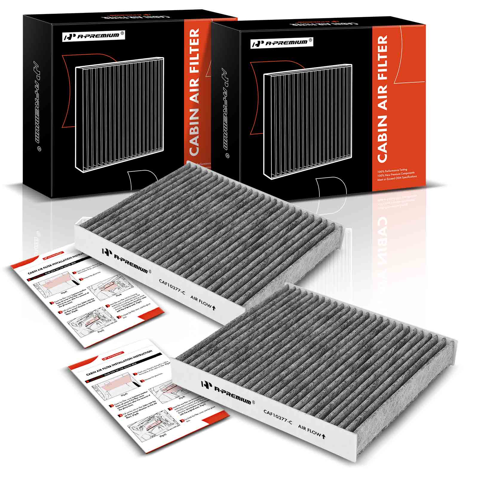APCA4483 2x Activated Carbon Cabin Air Filter