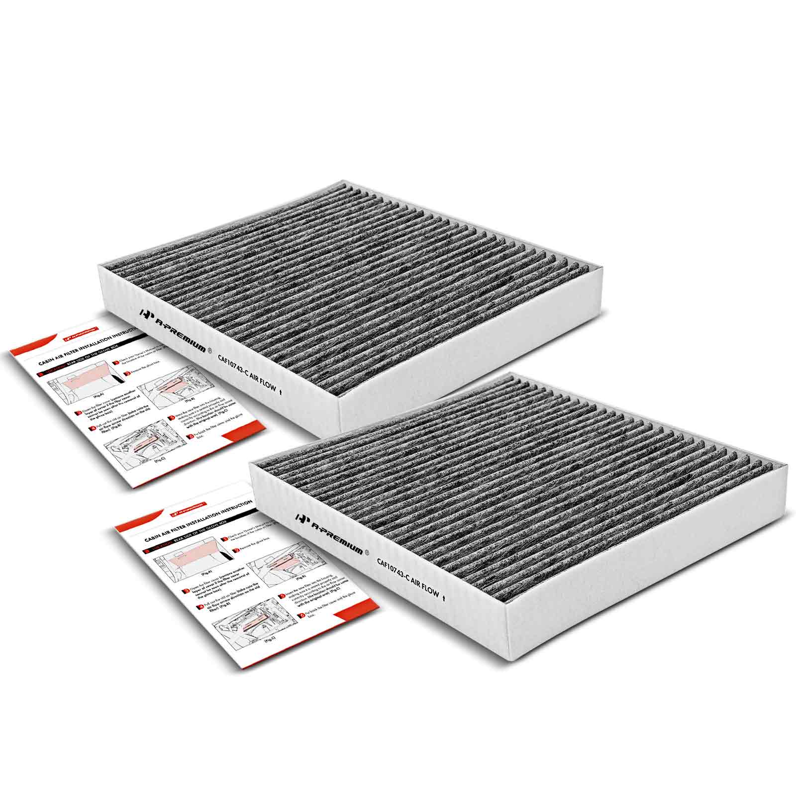 APCA4521 2x Activated Carbon Cabin Air Filters - Image 2