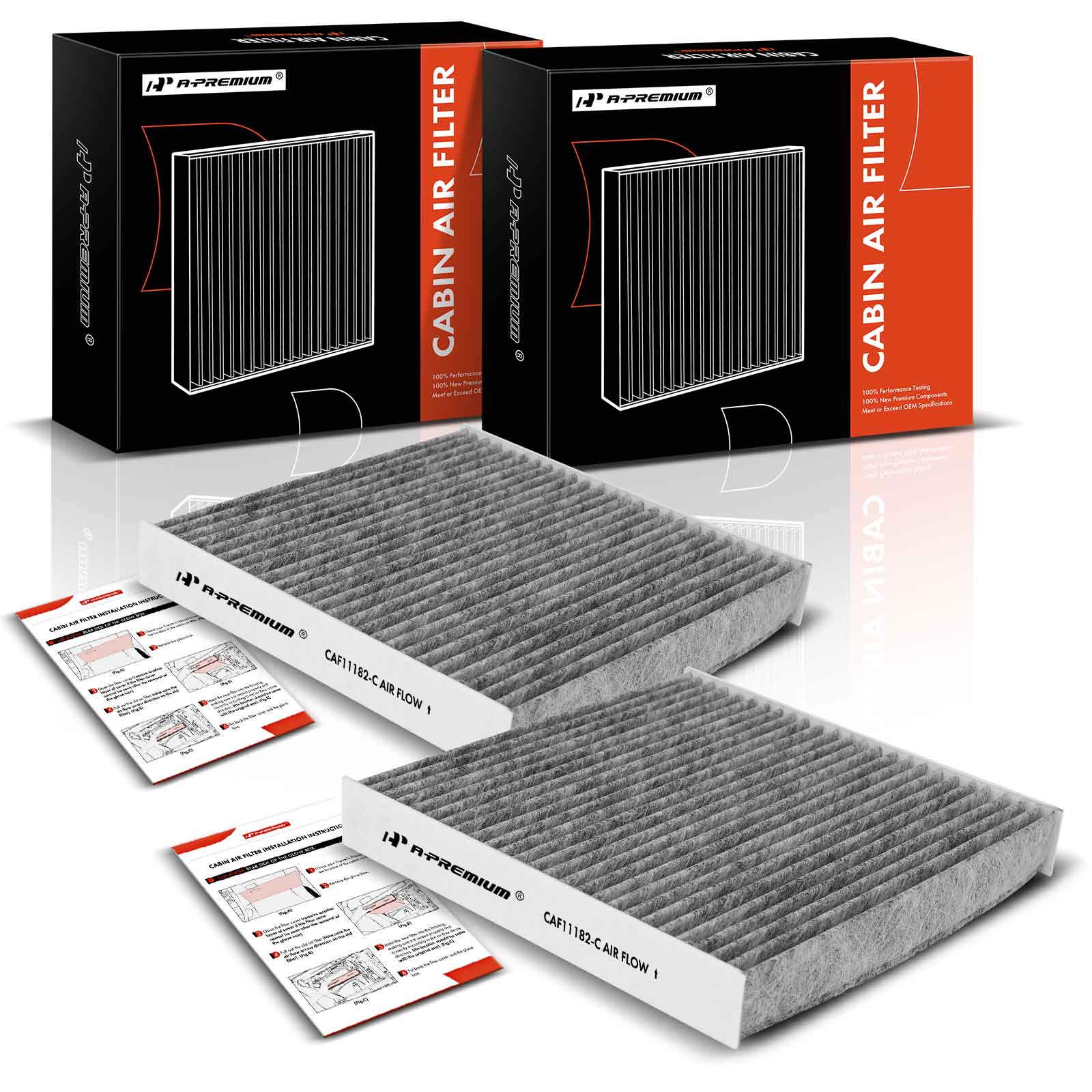 APCA4544 2x Activated Carbon Cabin Air Filter