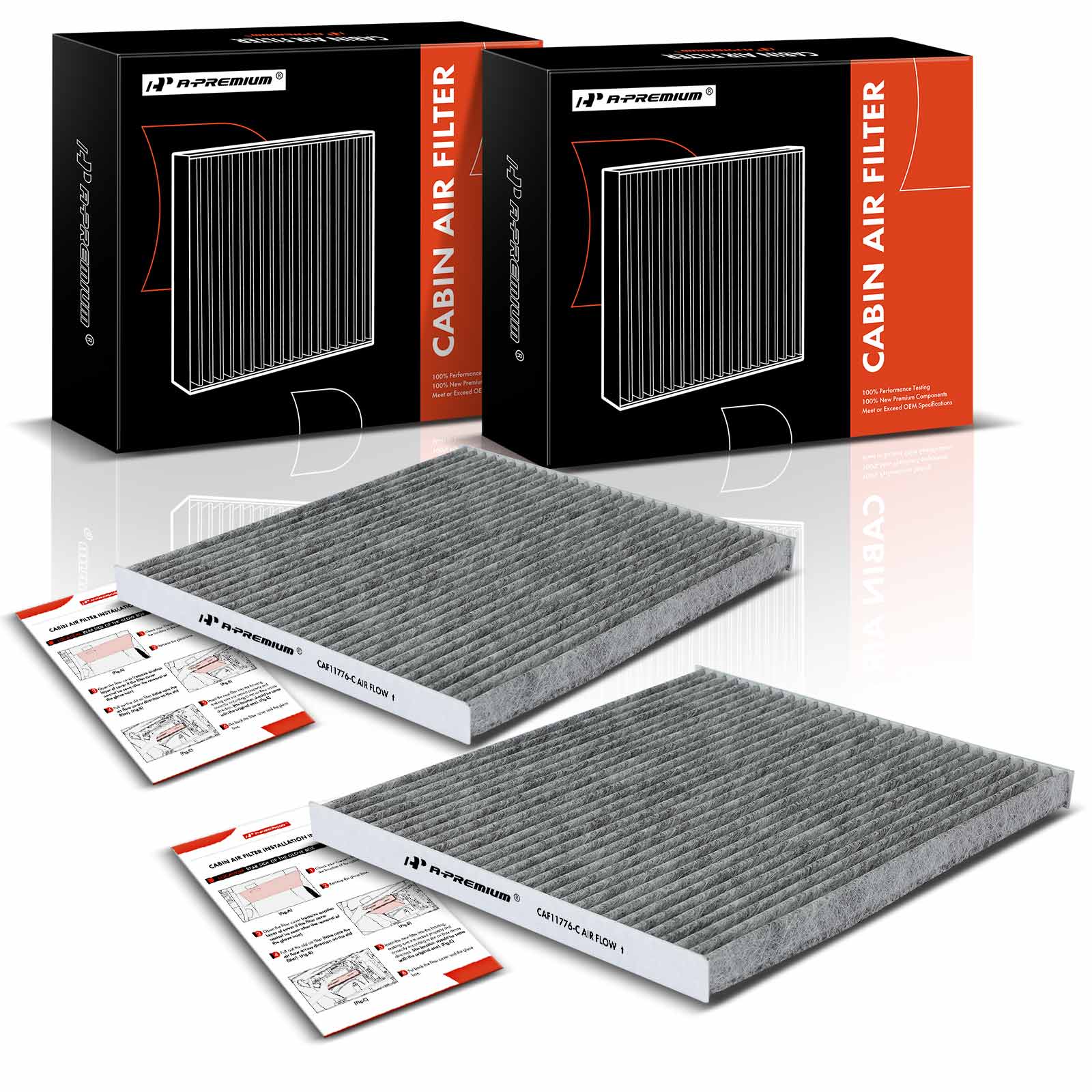 APCA4572 2x Activated Carbon Cabin Air Filter