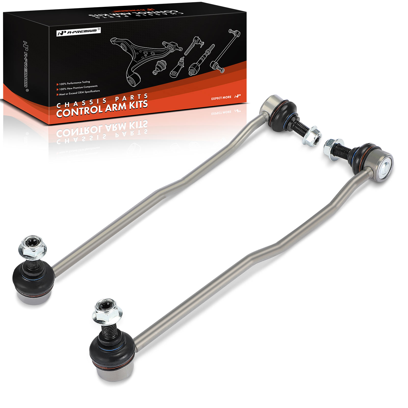 APCA6866 2 Pcs Front Stabilizer Bar Link