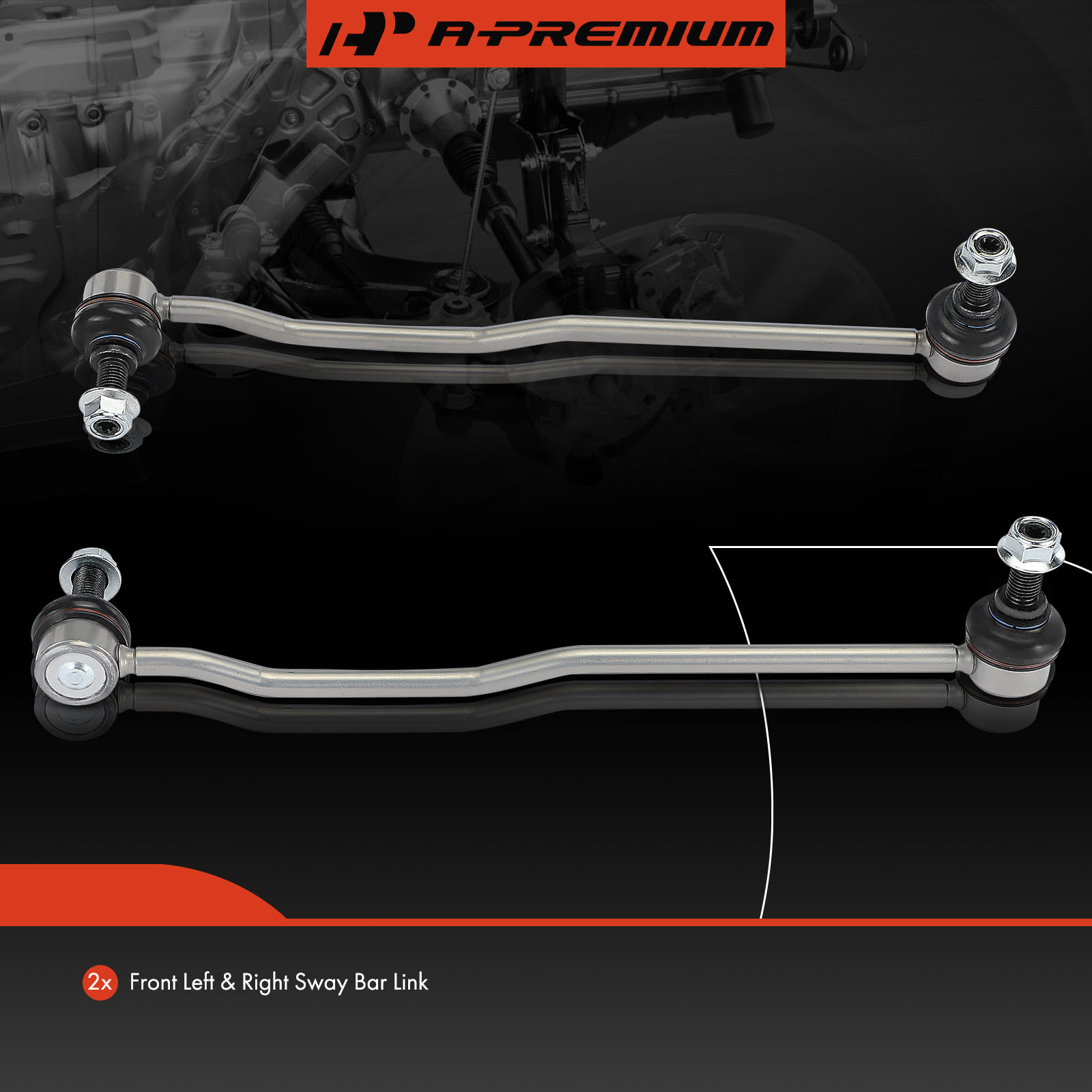 APCA6866 2 Pcs Front Stabilizer Bar Link - Image 2