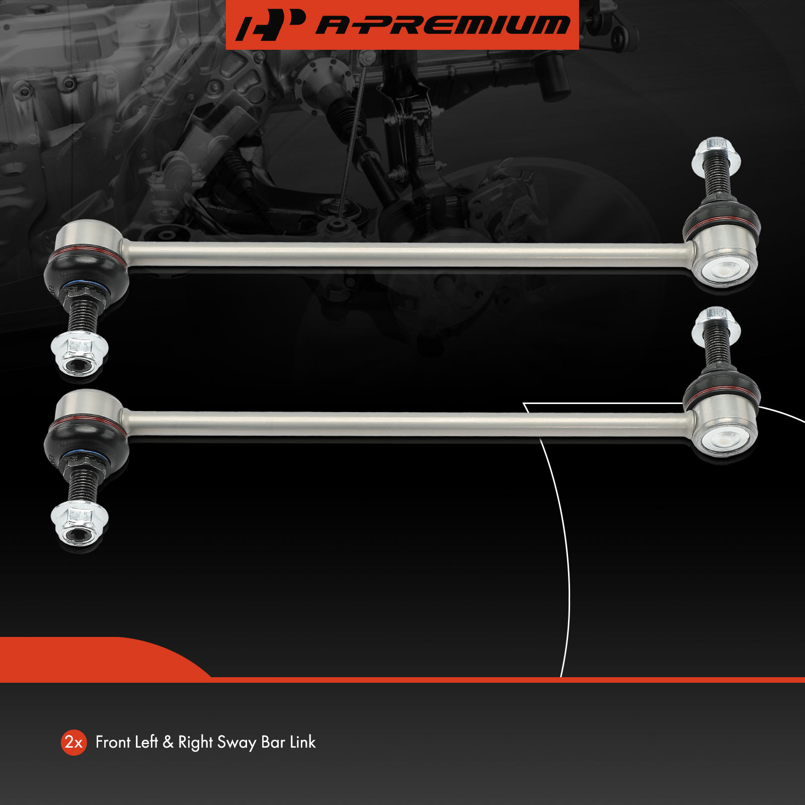 APCA6896 2 Pcs Front Sway Bar Link - Image 2
