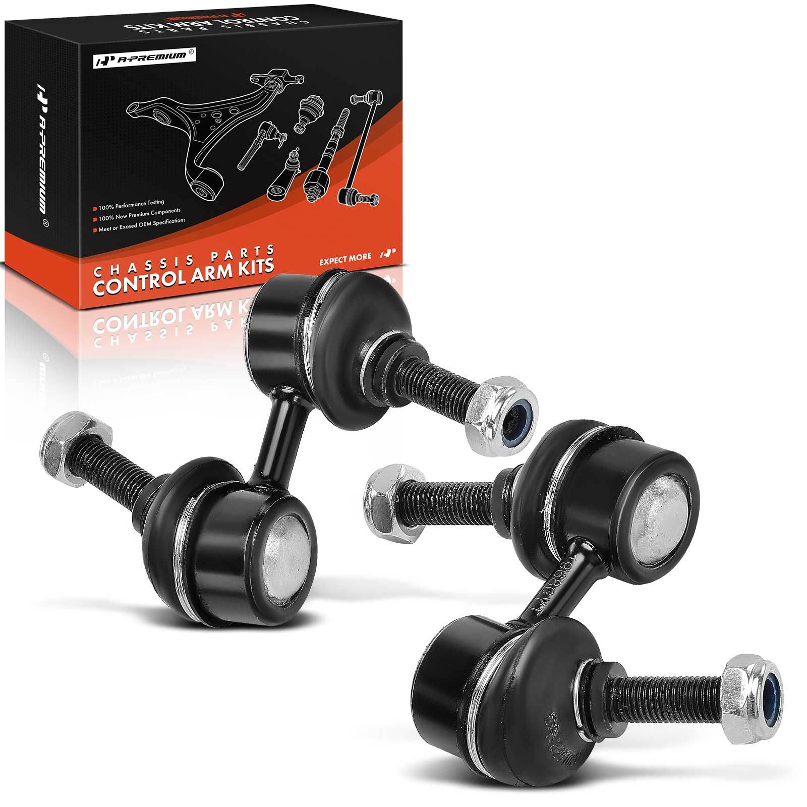 APCA7285 2 Pcs Front Sway Bar Link Kit