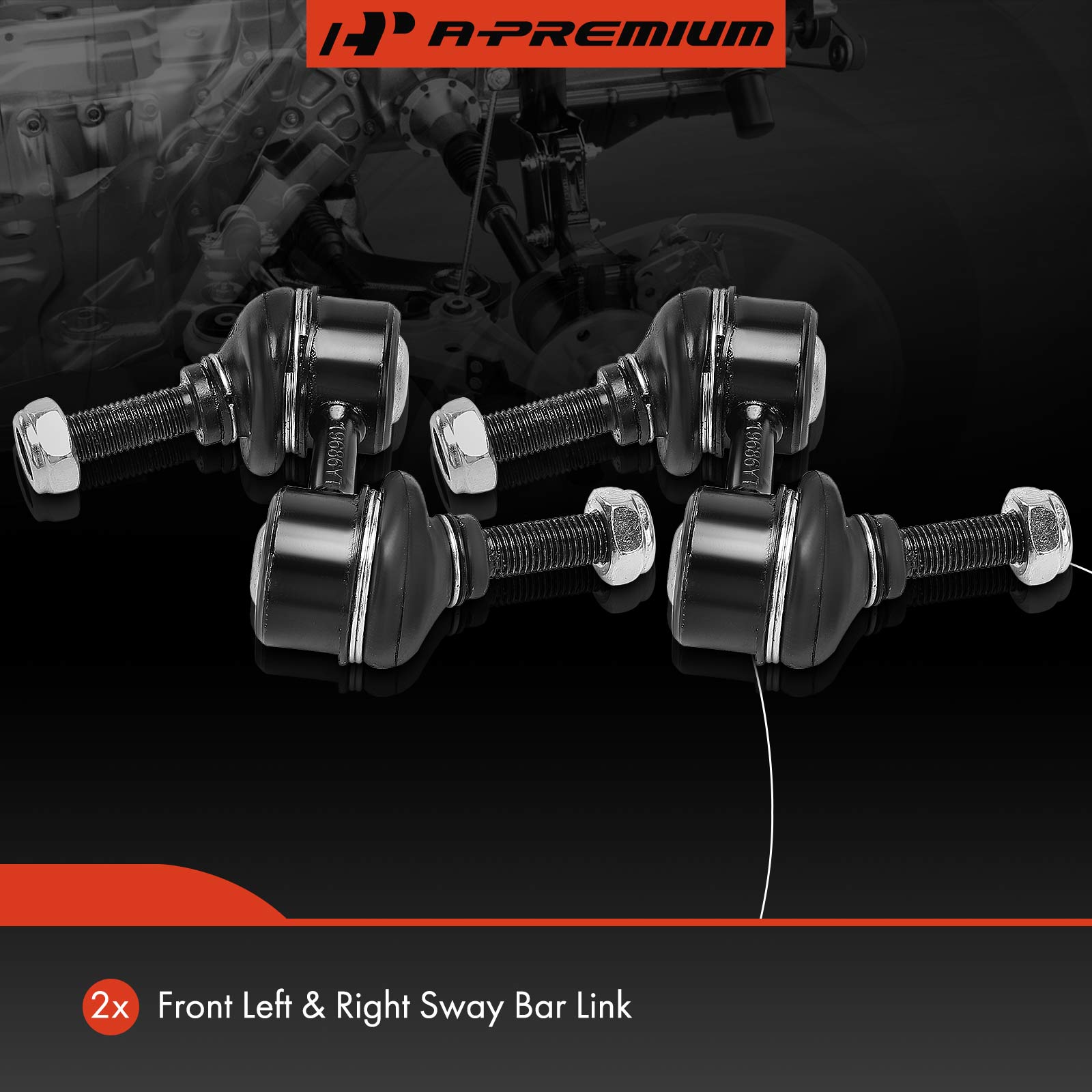 APCA7285 2 Pcs Front Sway Bar Link Kit - Image 2