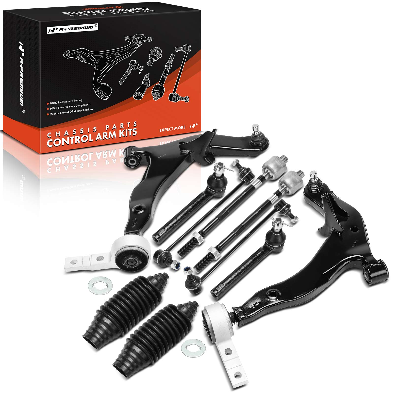 APCA7362 10 Pcs Front Control Arm Kit with Ball Joint