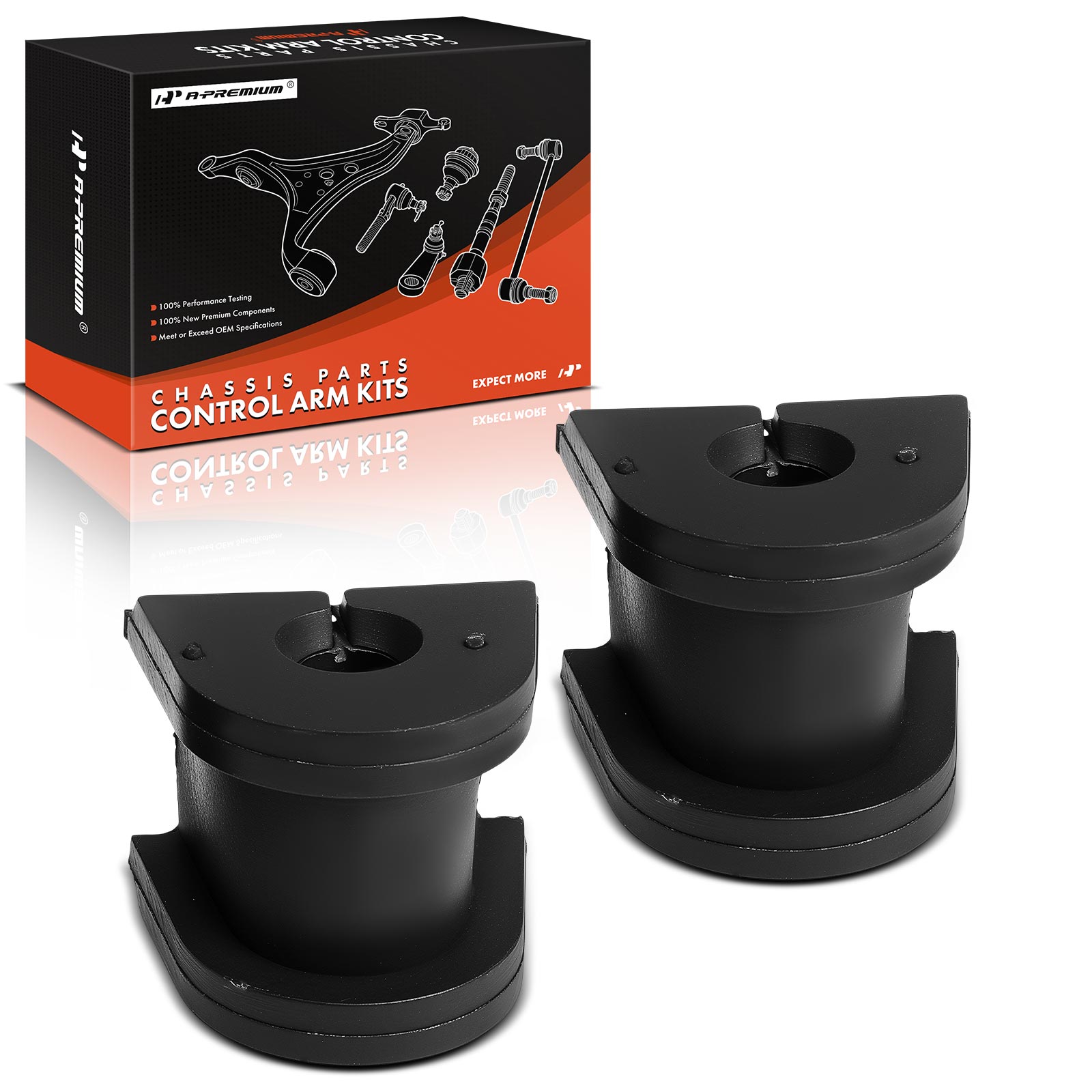 APCA9638 2 Pcs Rear To Frame Stabilizer Bar Bushing
