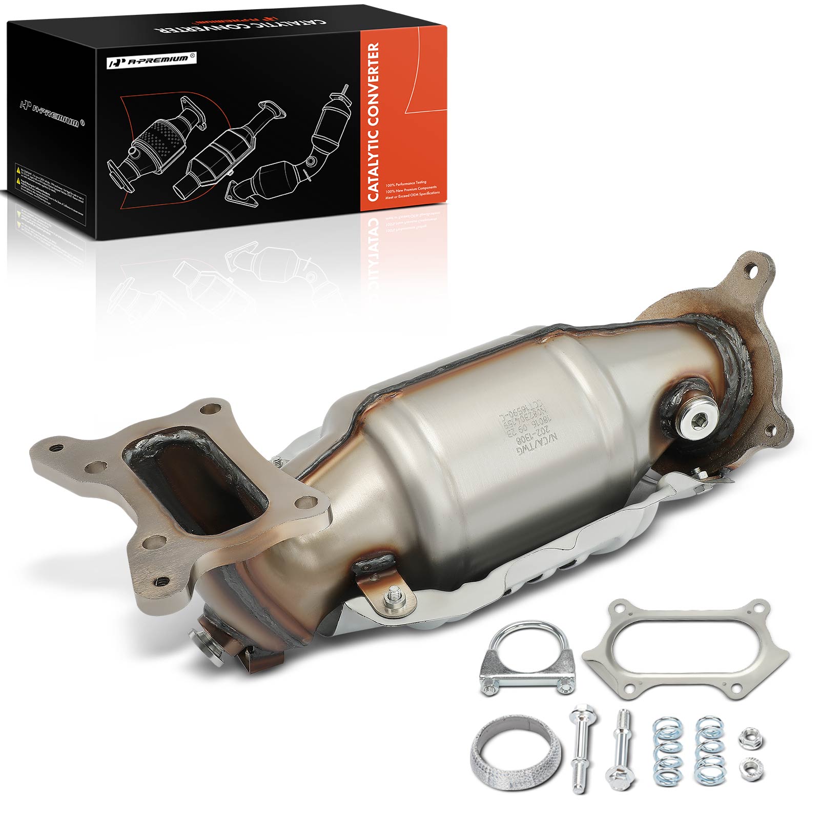 APCCT201 Front Catalytic Converter, Federal EPA Standard, 46-State Legal (Cannot ship to CA, CO, NY or ME)
