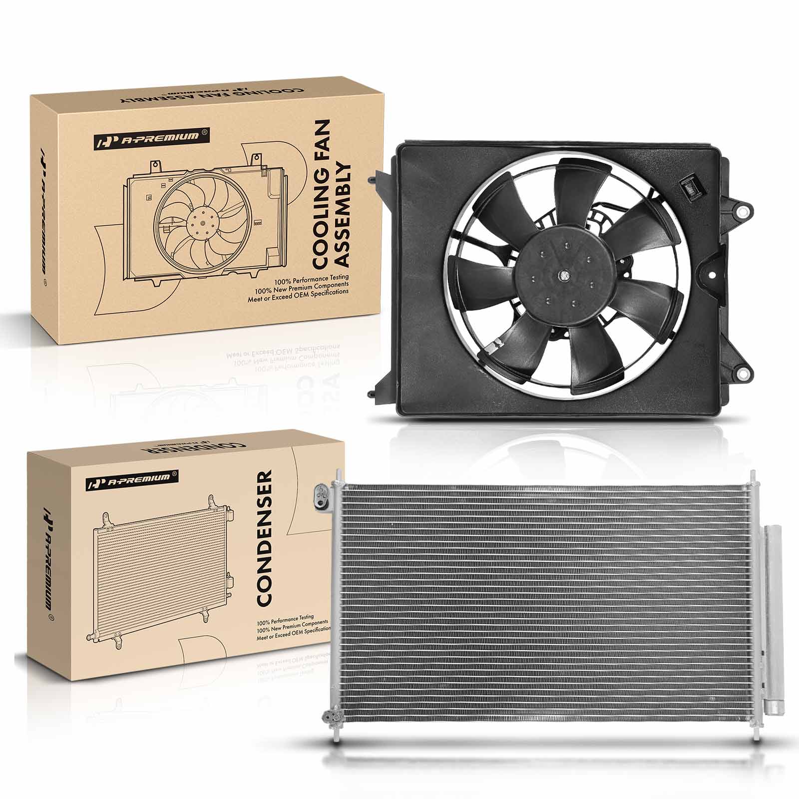 APCON959 AC Condenser & Single Cooling Fan Assembly Kit - Image 2