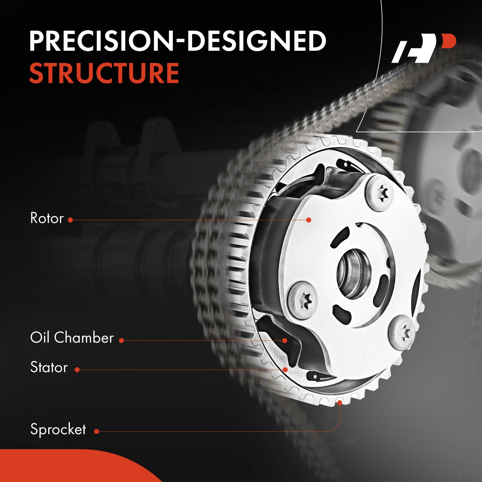APCSA0154 Intake Variable Valve Timing Sprocket - Image 4