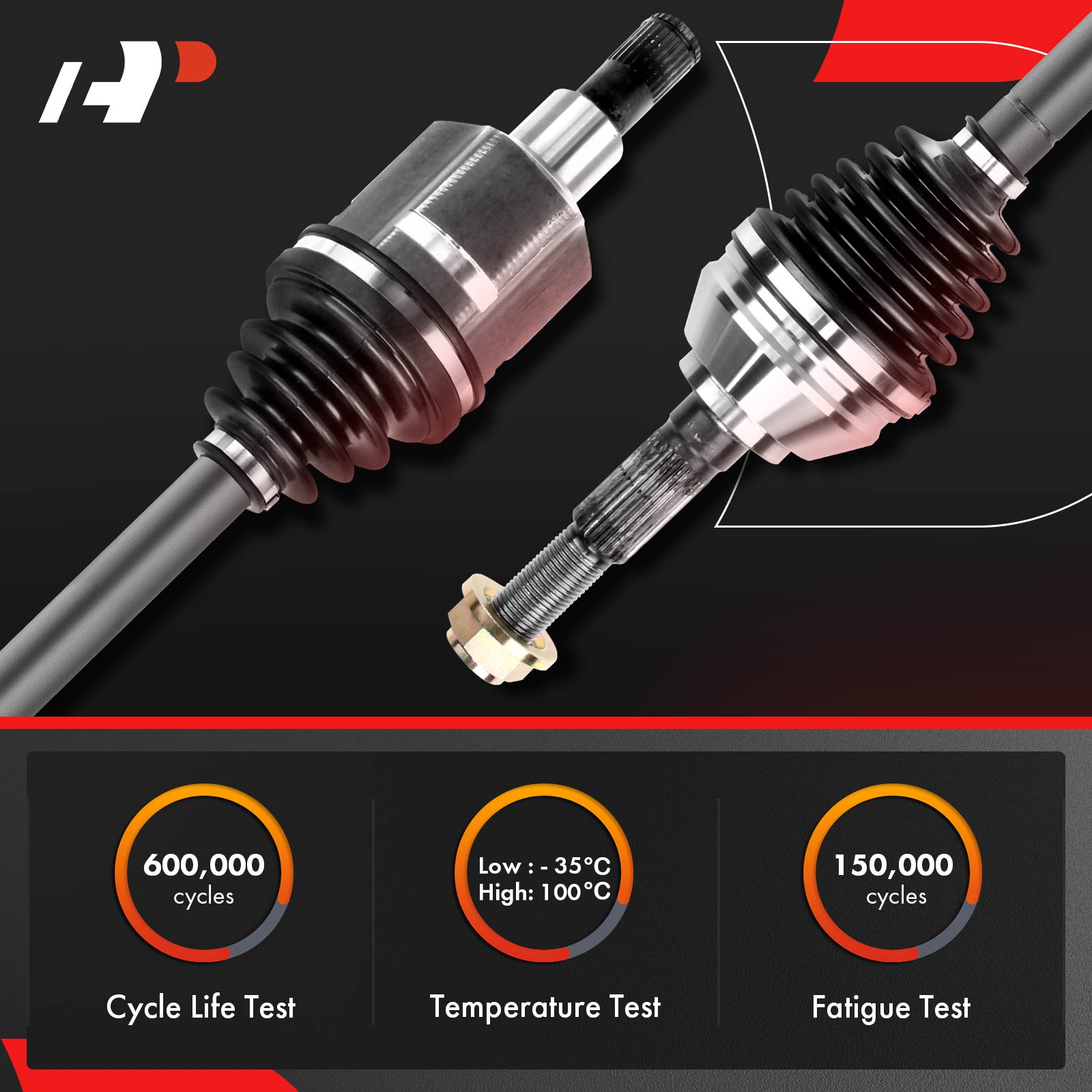 APCVA3392 Front Driver CV Axle Assembly - Image 3