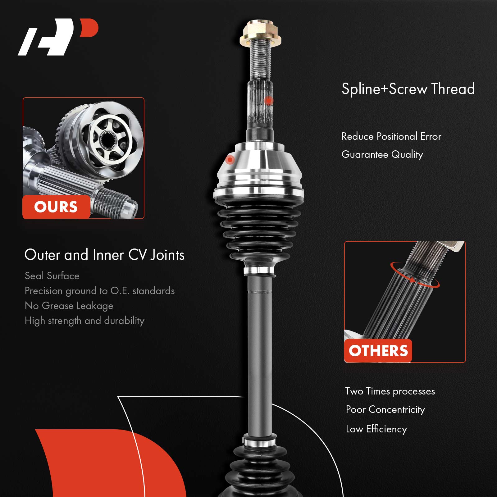APCVA3392 Front Driver CV Axle Assembly - Image 4