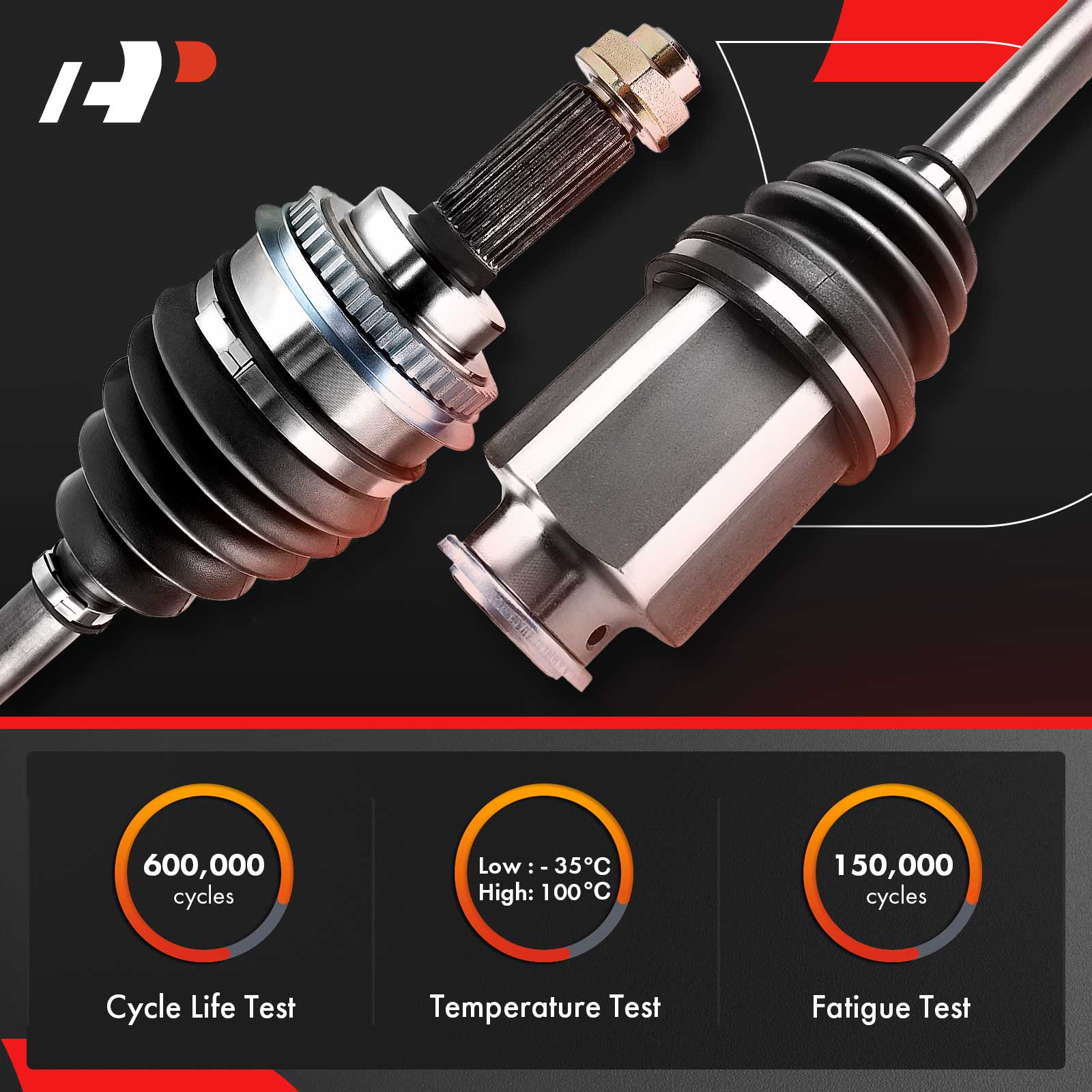 APCVA542 Front Driver or Passenger CV Axle Shaft Assembly - Image 3