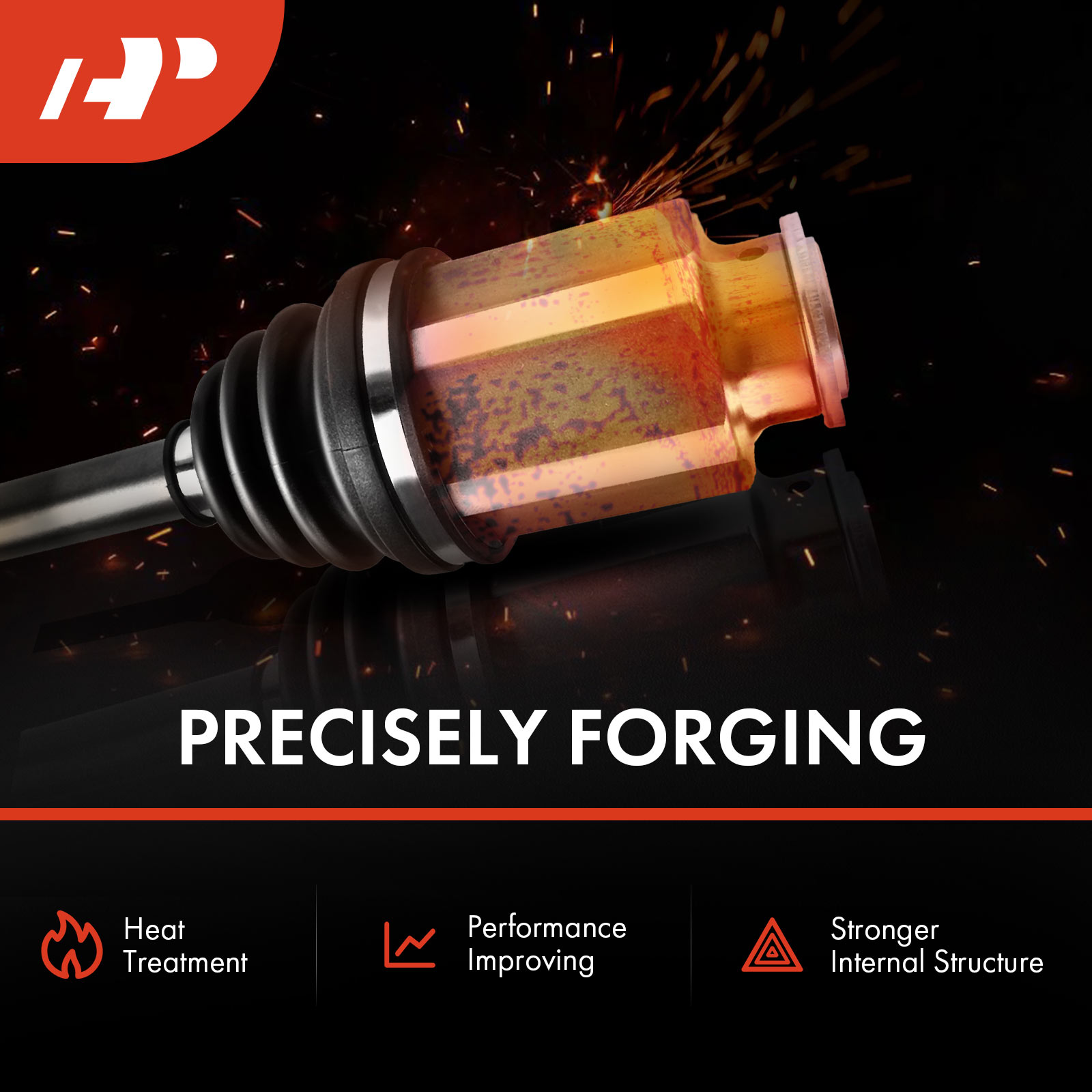 APCVA542 Front Driver or Passenger CV Axle Shaft Assembly - Image 5