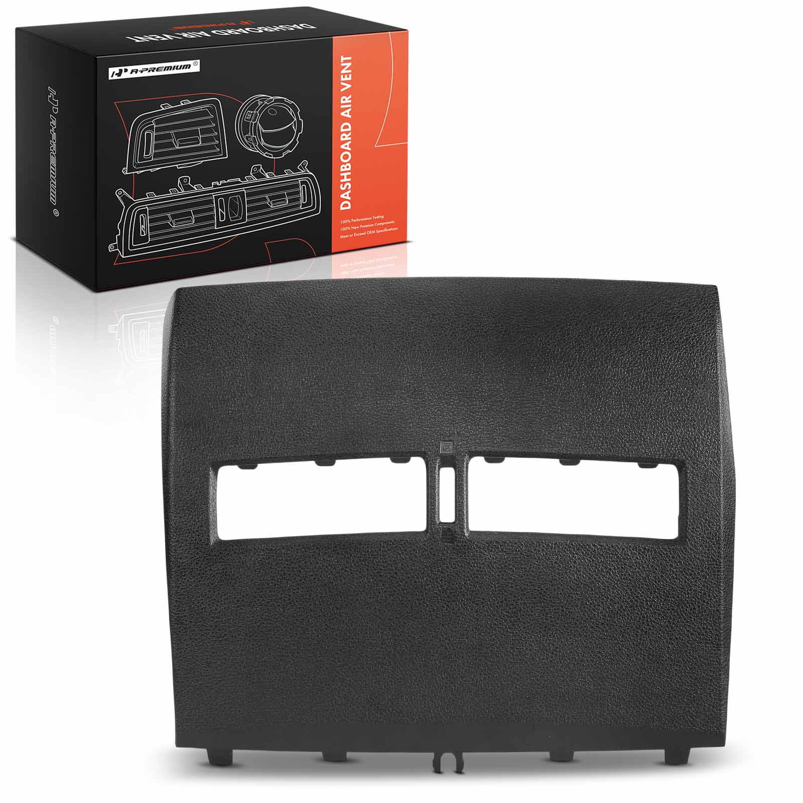 APDAV088 Front Upper Black Center Dash Air Vent Trim
