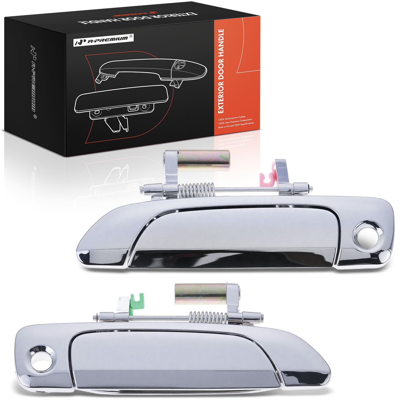 APDHO2920TW 2 Pcs Exterior Door Handle with Key Hole