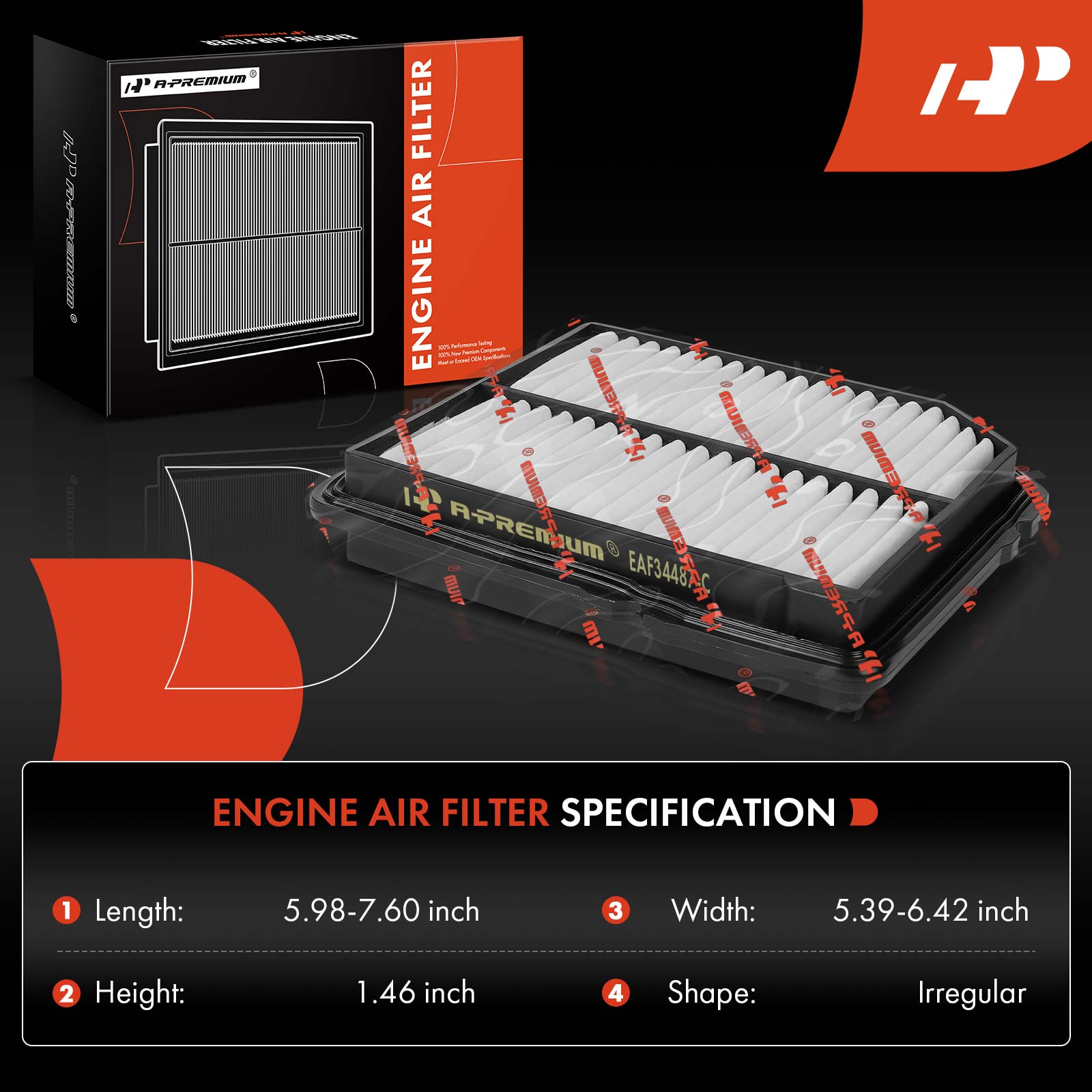 APEAF1382 2 Pcs Engine Air Filter - Image 2